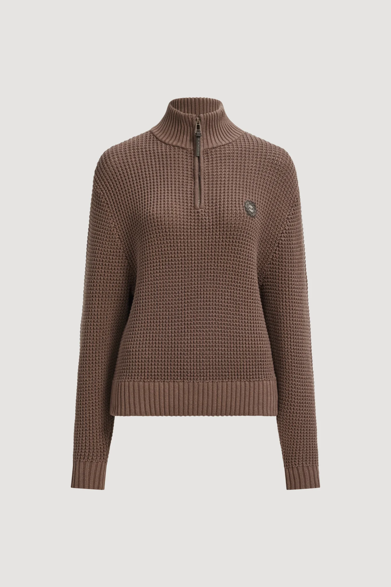 1/4 Zip Waffle Knit Jumper - Image 2