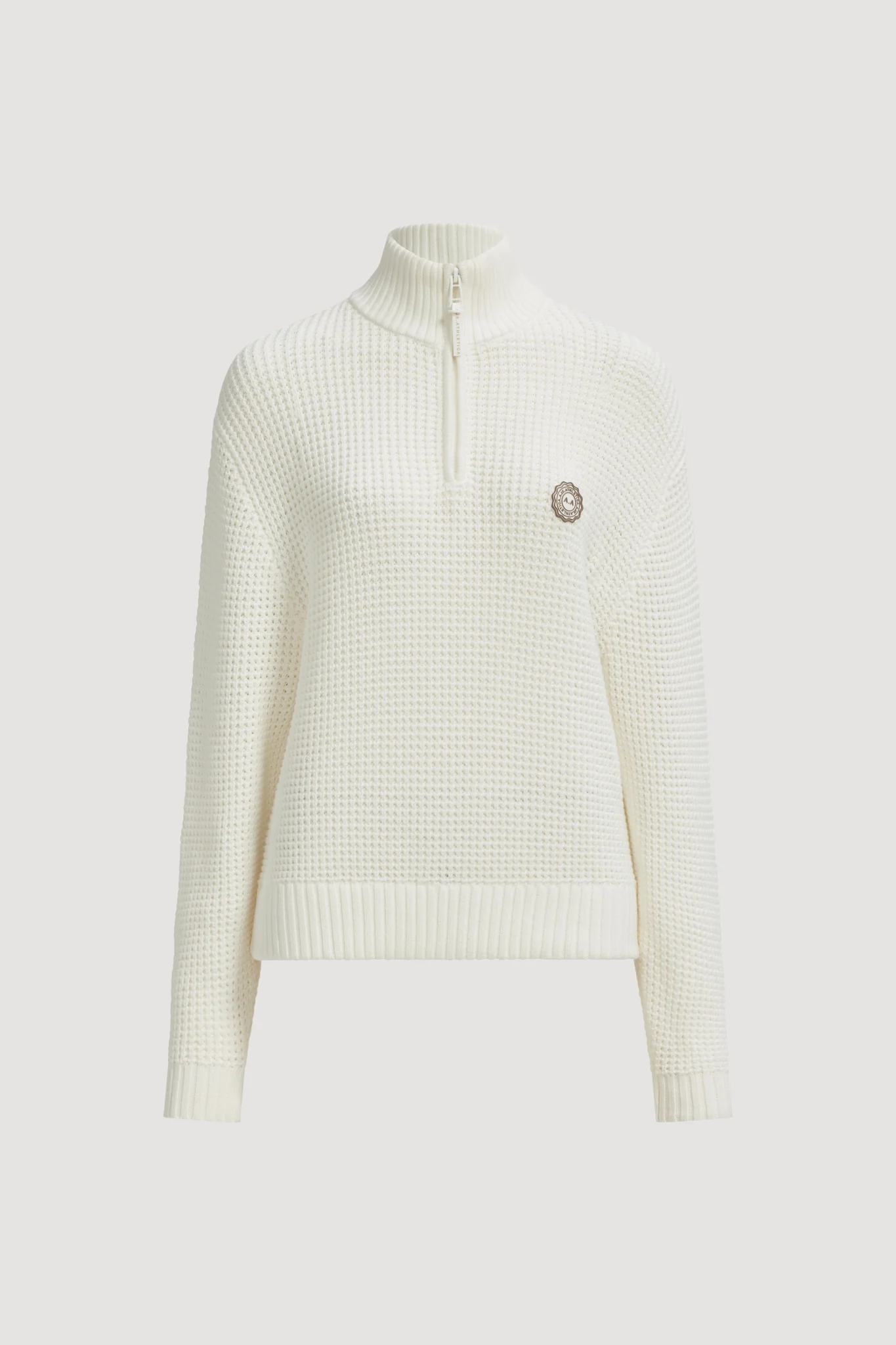 1/4 Zip Waffle Knit Jumper - Image 2