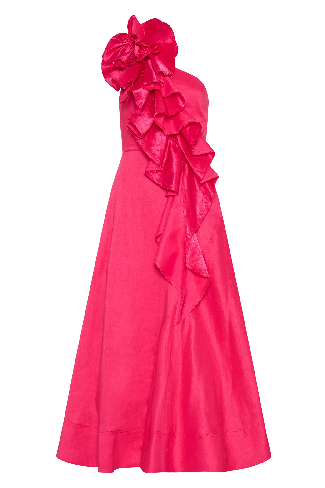 Adelia Ruffle Midi Dress - Image 2