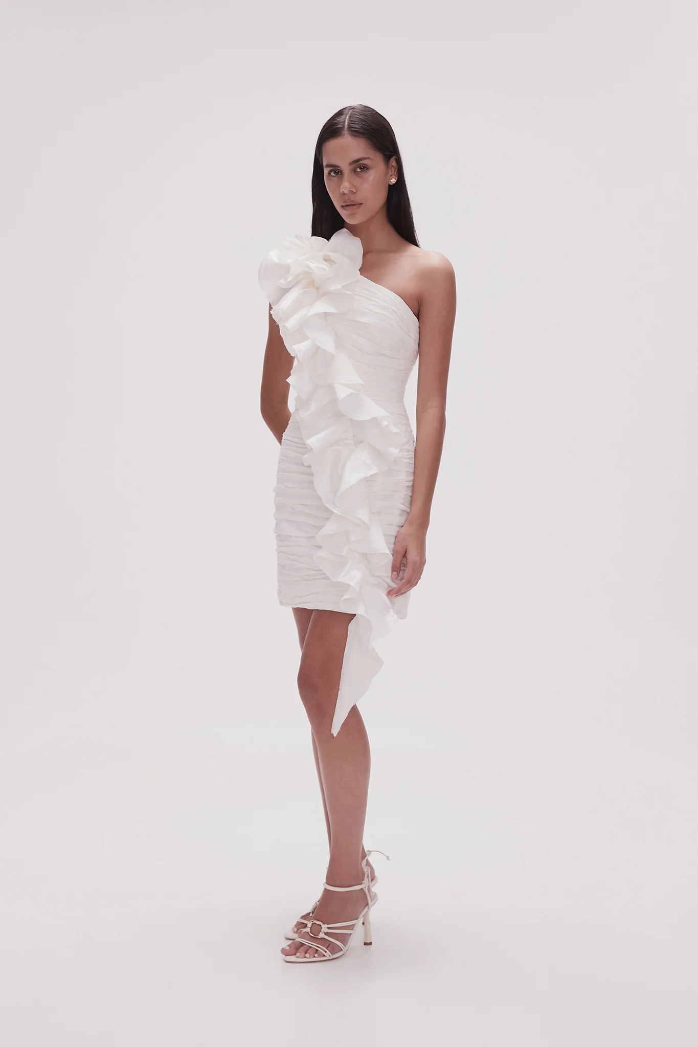 Adelia Ruffle Mini Dress - Image 3