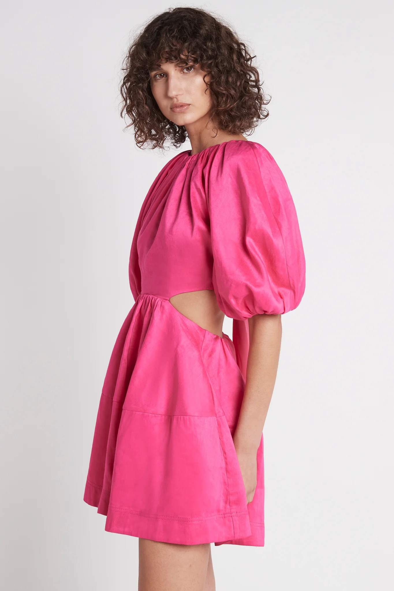 Admiration Lace-Up Mini Dress - Image 4