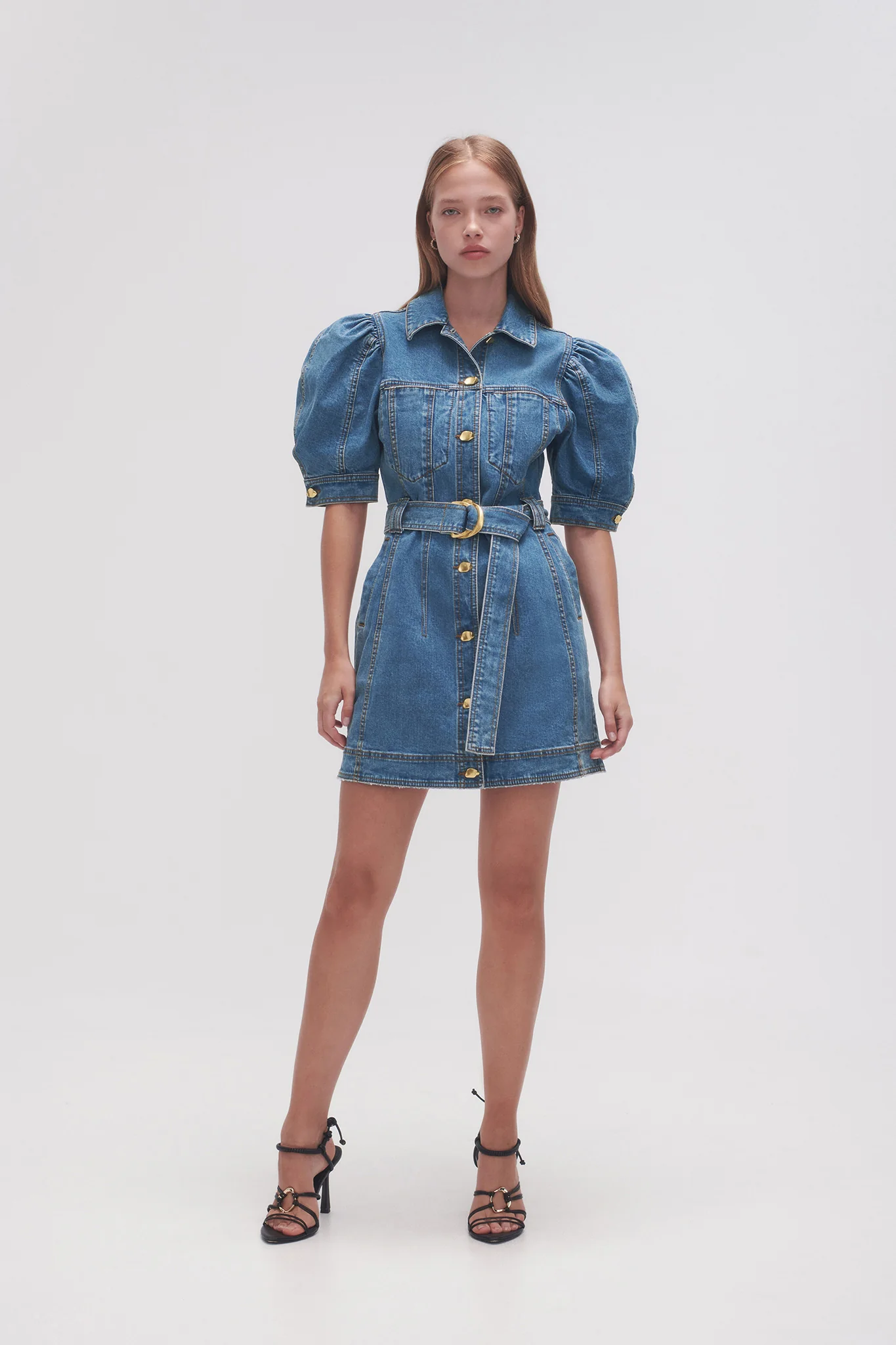 Adriana Puff Sleeve Mini Dress - Image 3