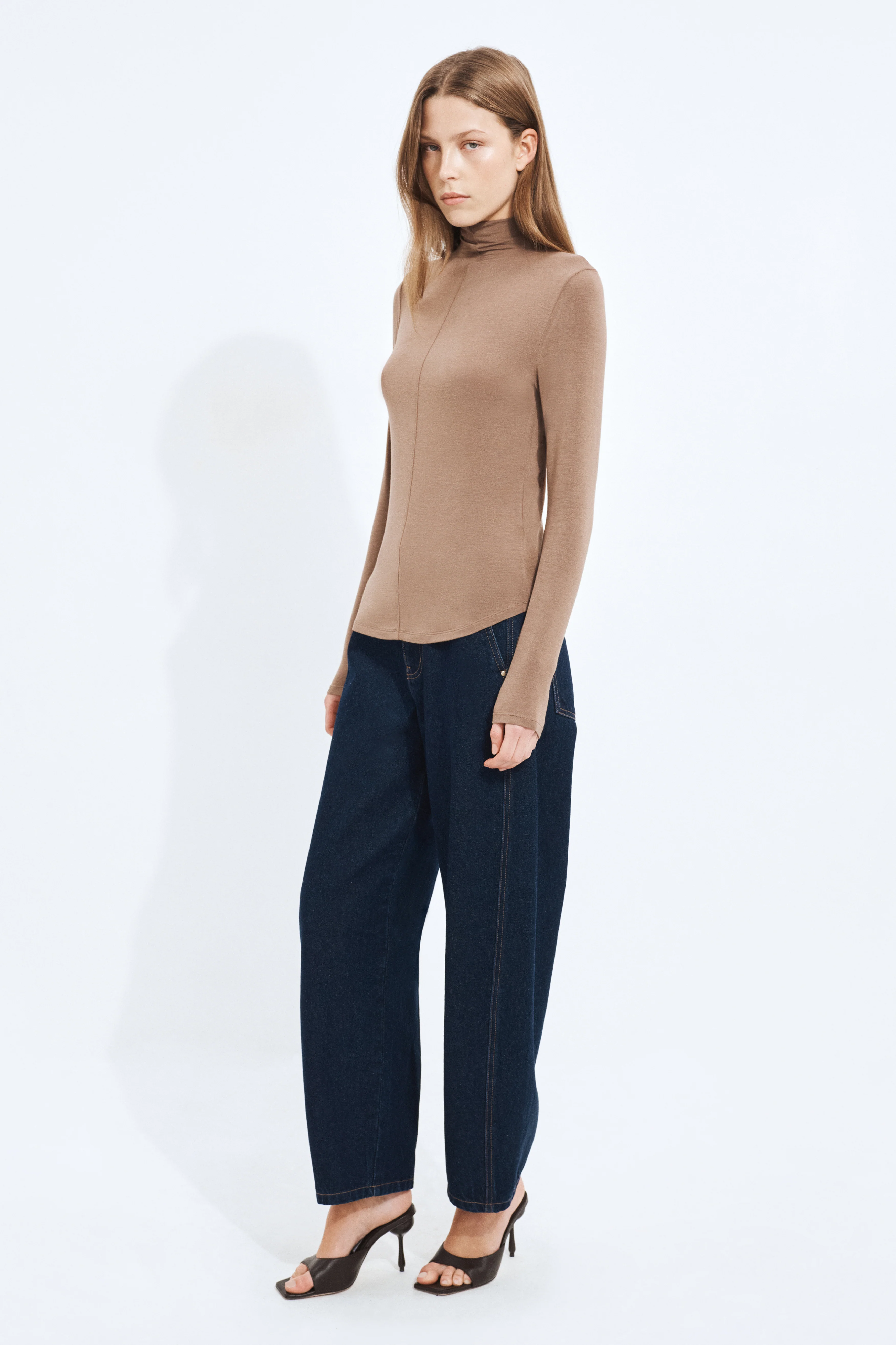 Aella Mock Neck Long Sleeve Top - Image 3
