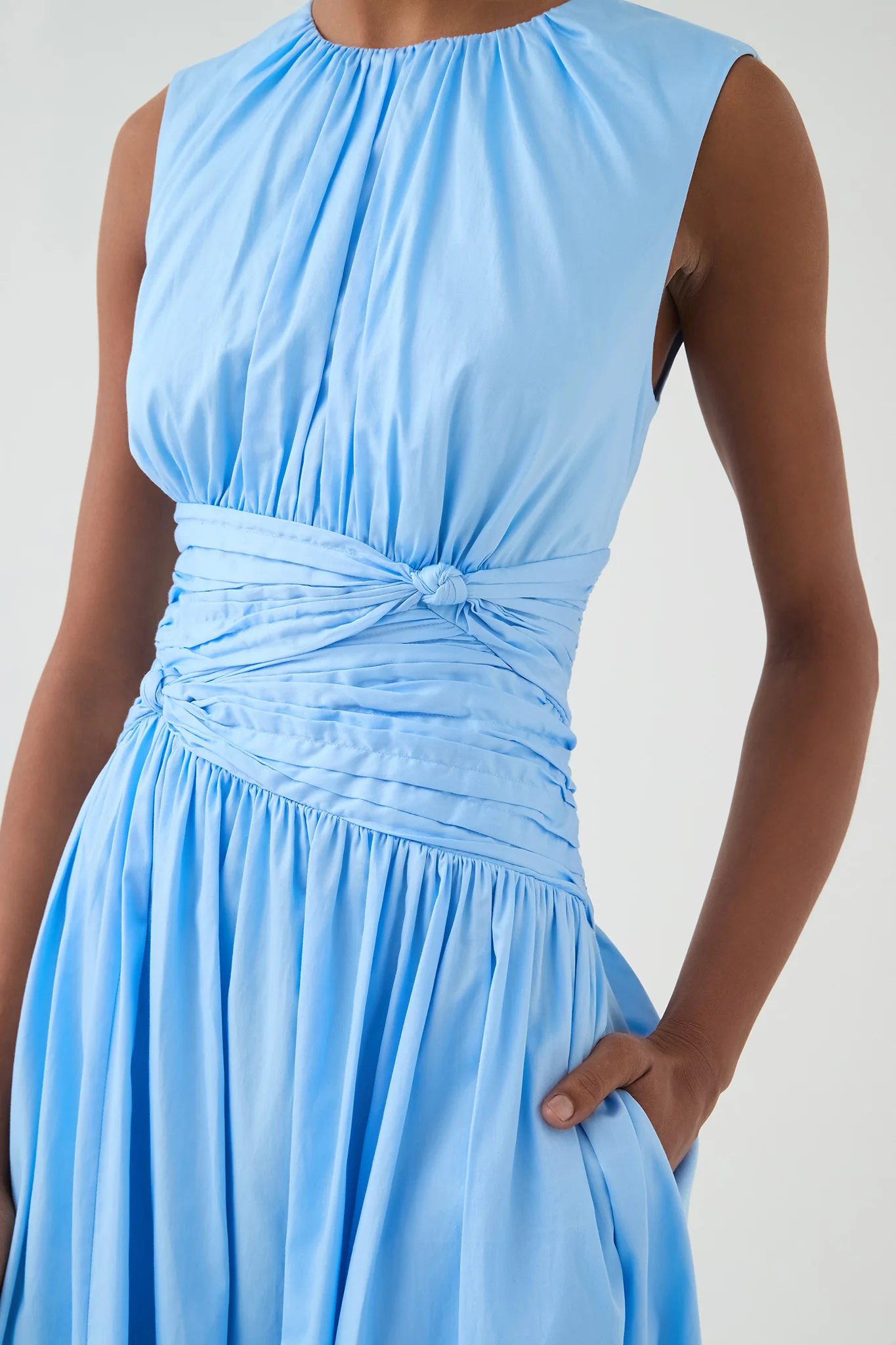 Agatha Knot Waist Midi Dress - Image 4