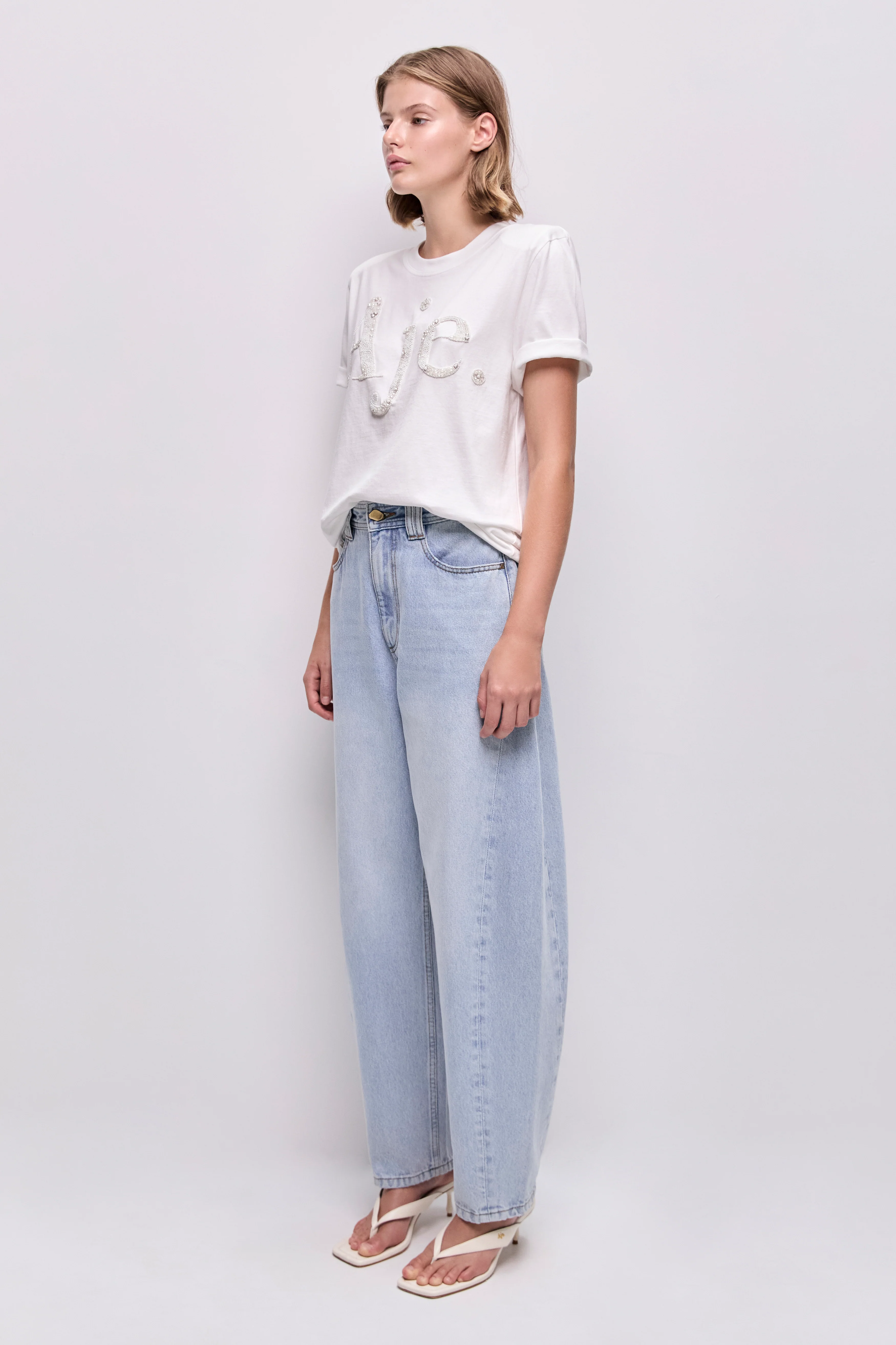 Aimee Beaded Logo Tee - Image 4