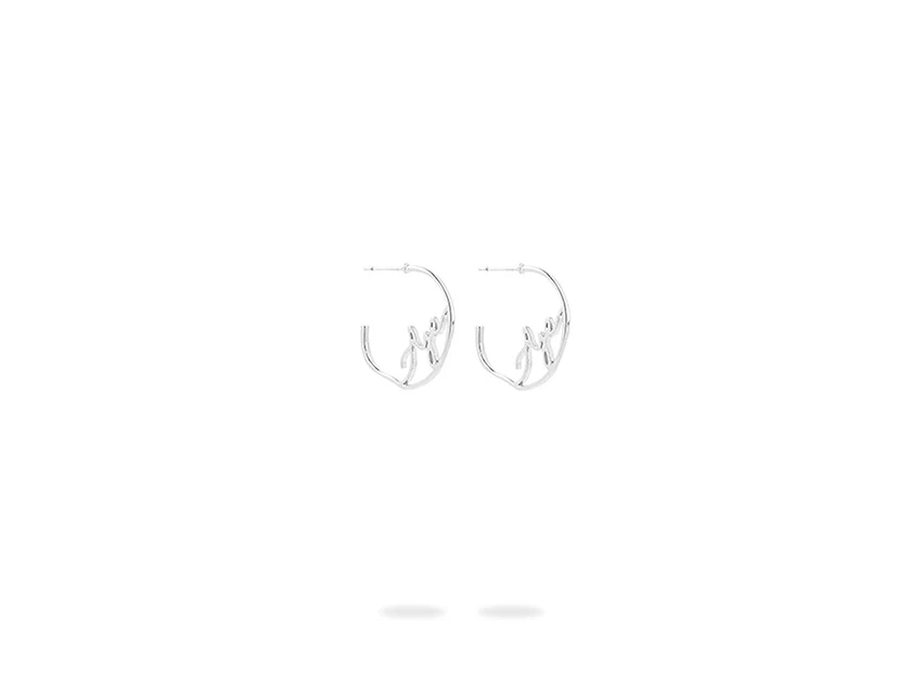 Aje Logo Hoop Earrings - Image 5