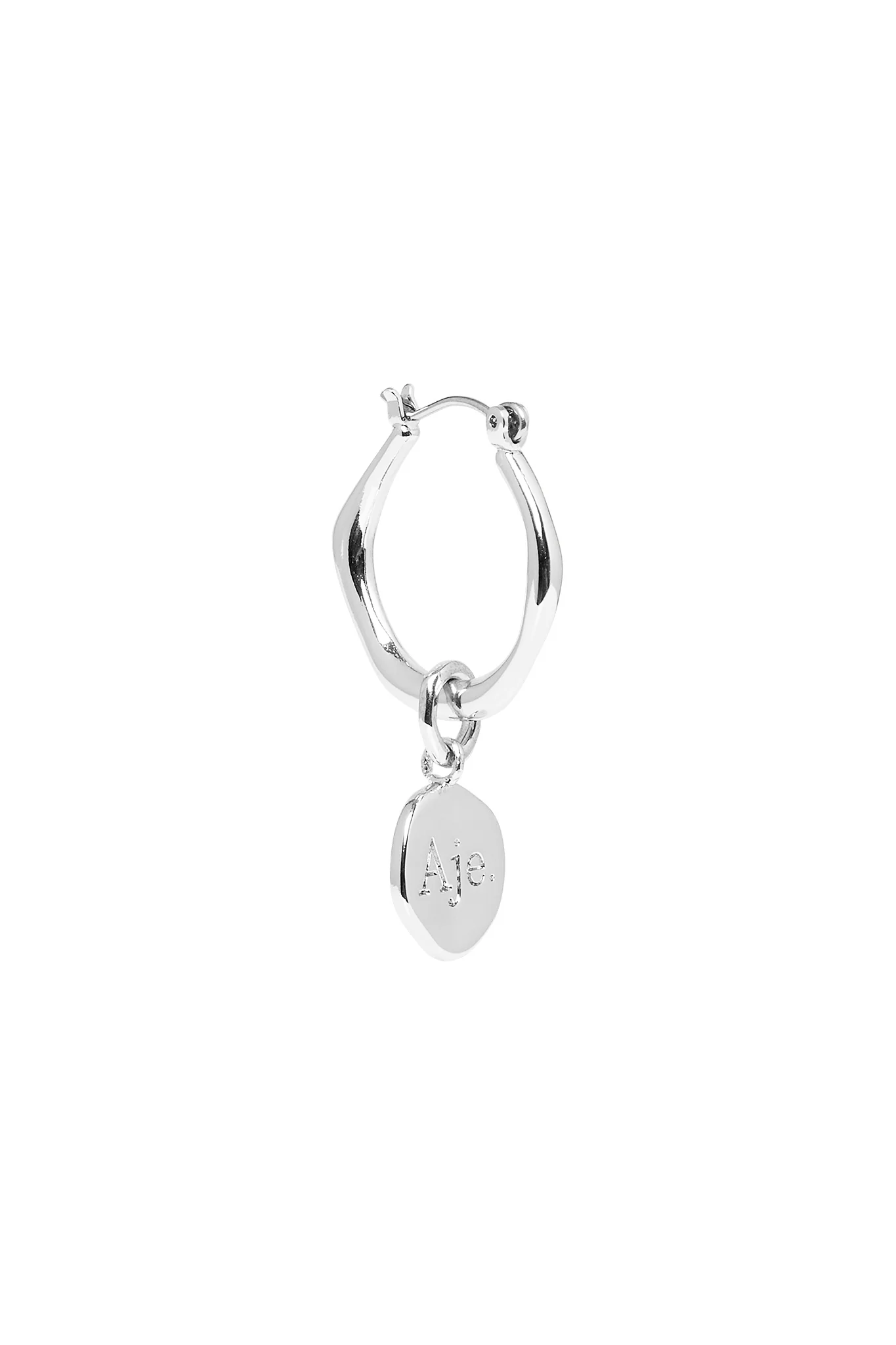 Aje Organic Hoop Pearl Earring - Image 5