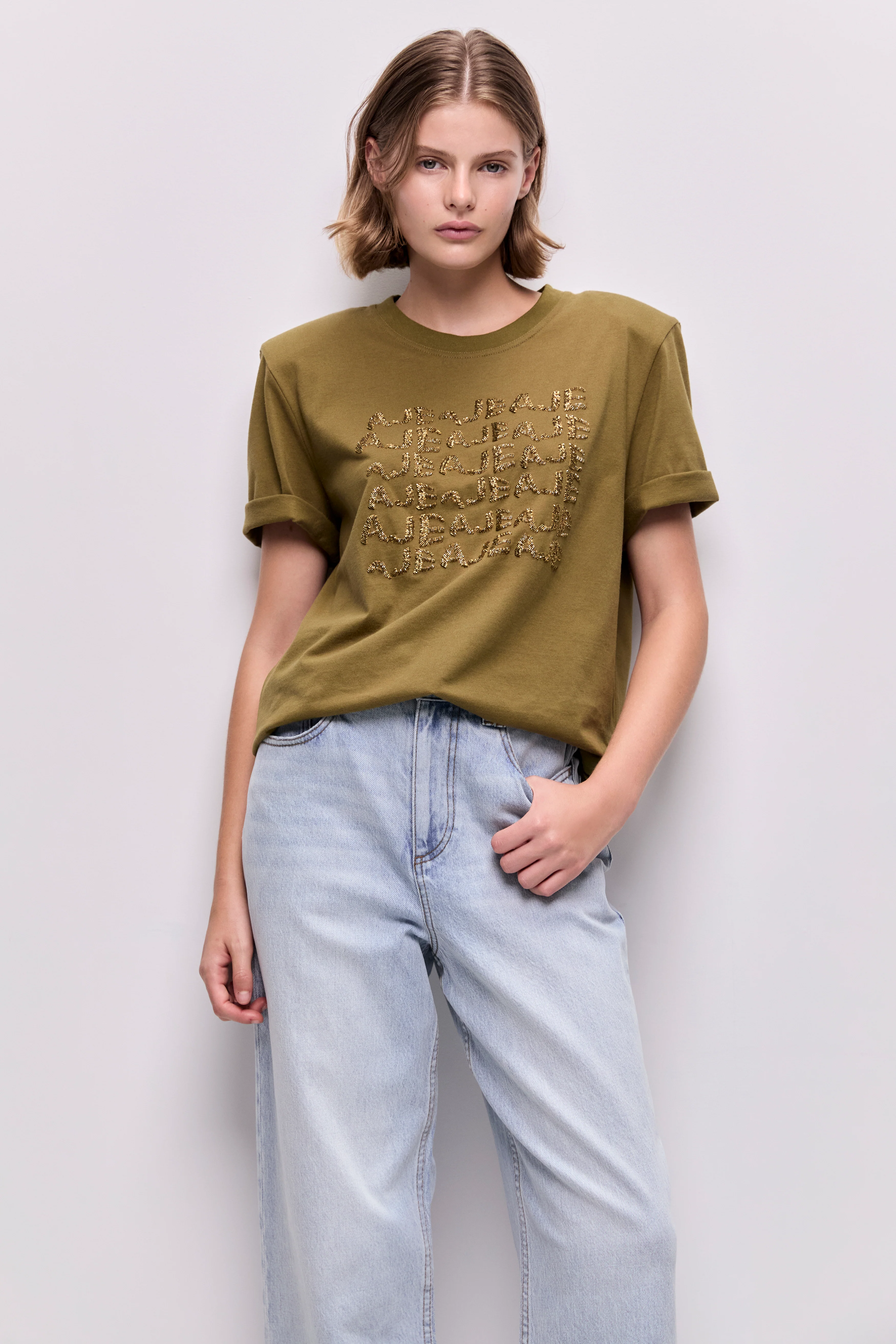 Alive Embellished Logo Tee - Image 3