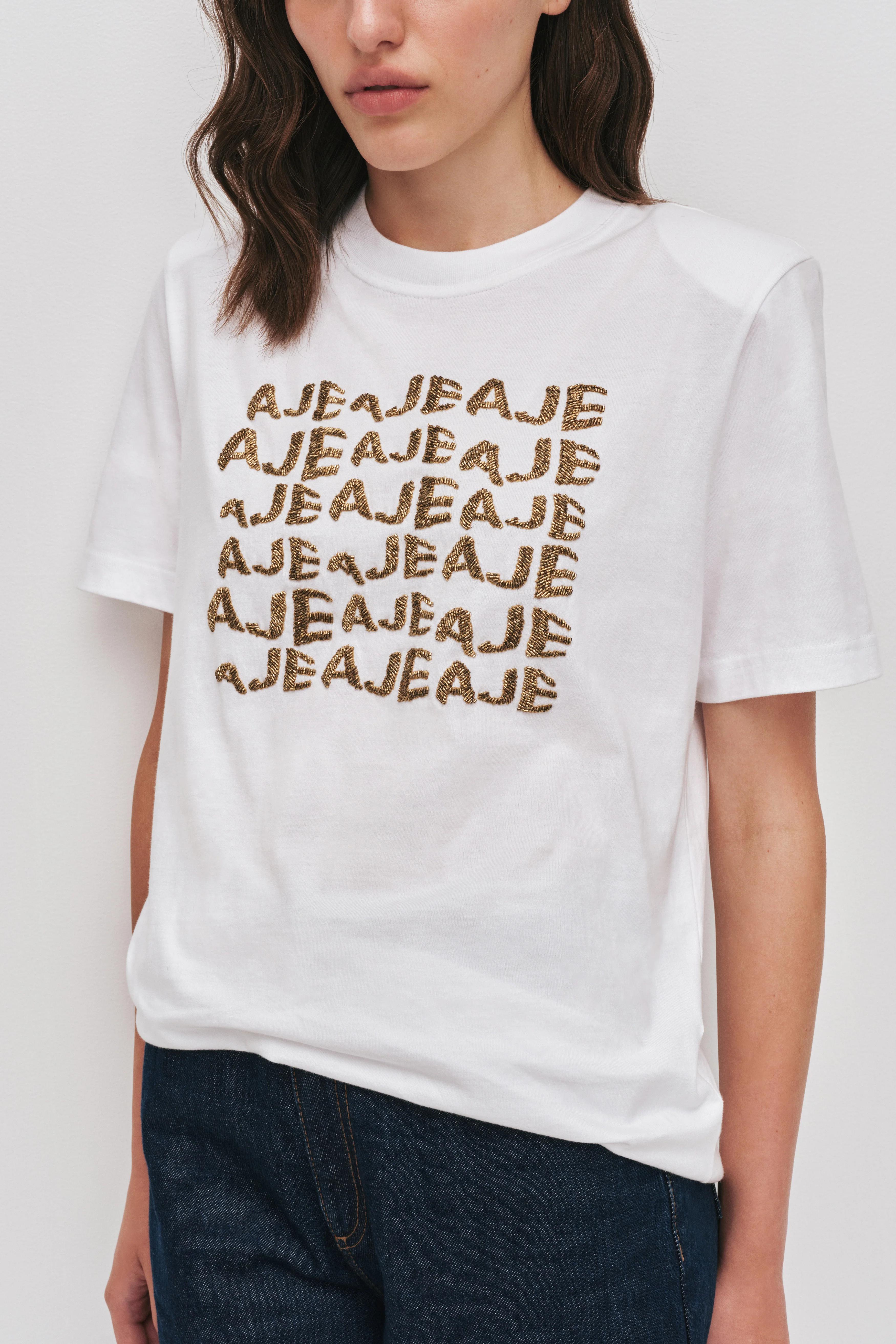Alive Embellished Logo Tee - Image 4