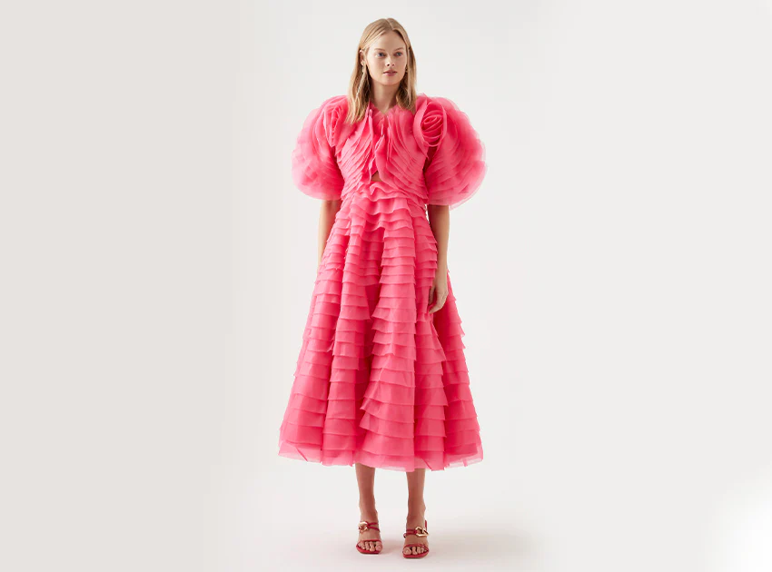 Amour Ruffle Midi Dress - Image 10