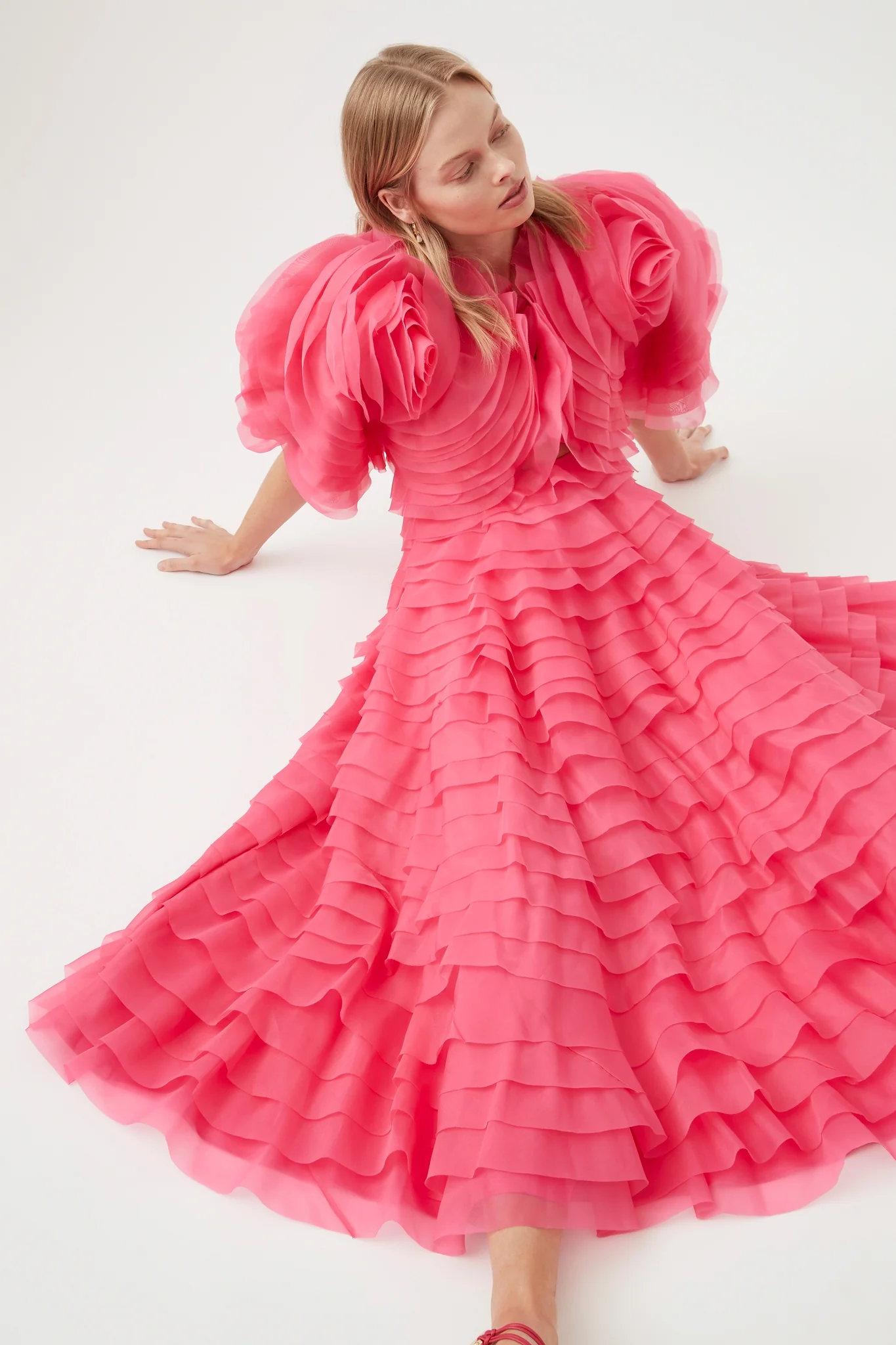 Amour Ruffle Midi Dress - Image 5