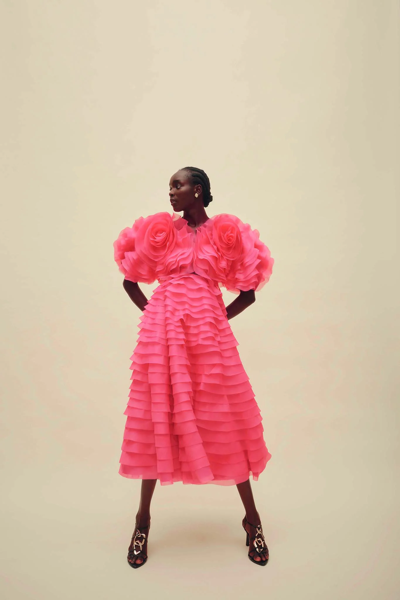 Amour Ruffle Midi Dress - Image 8