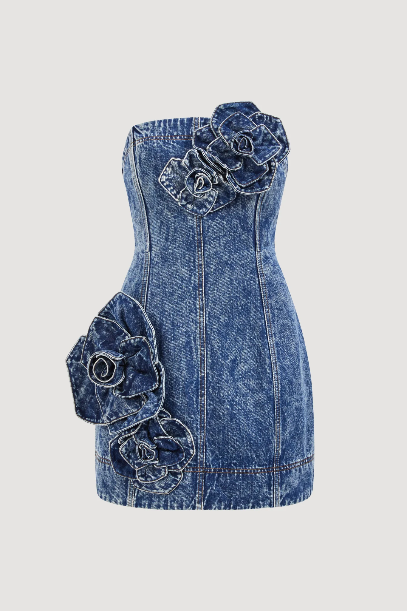 Angelina Denim Mini Dress - Image 2