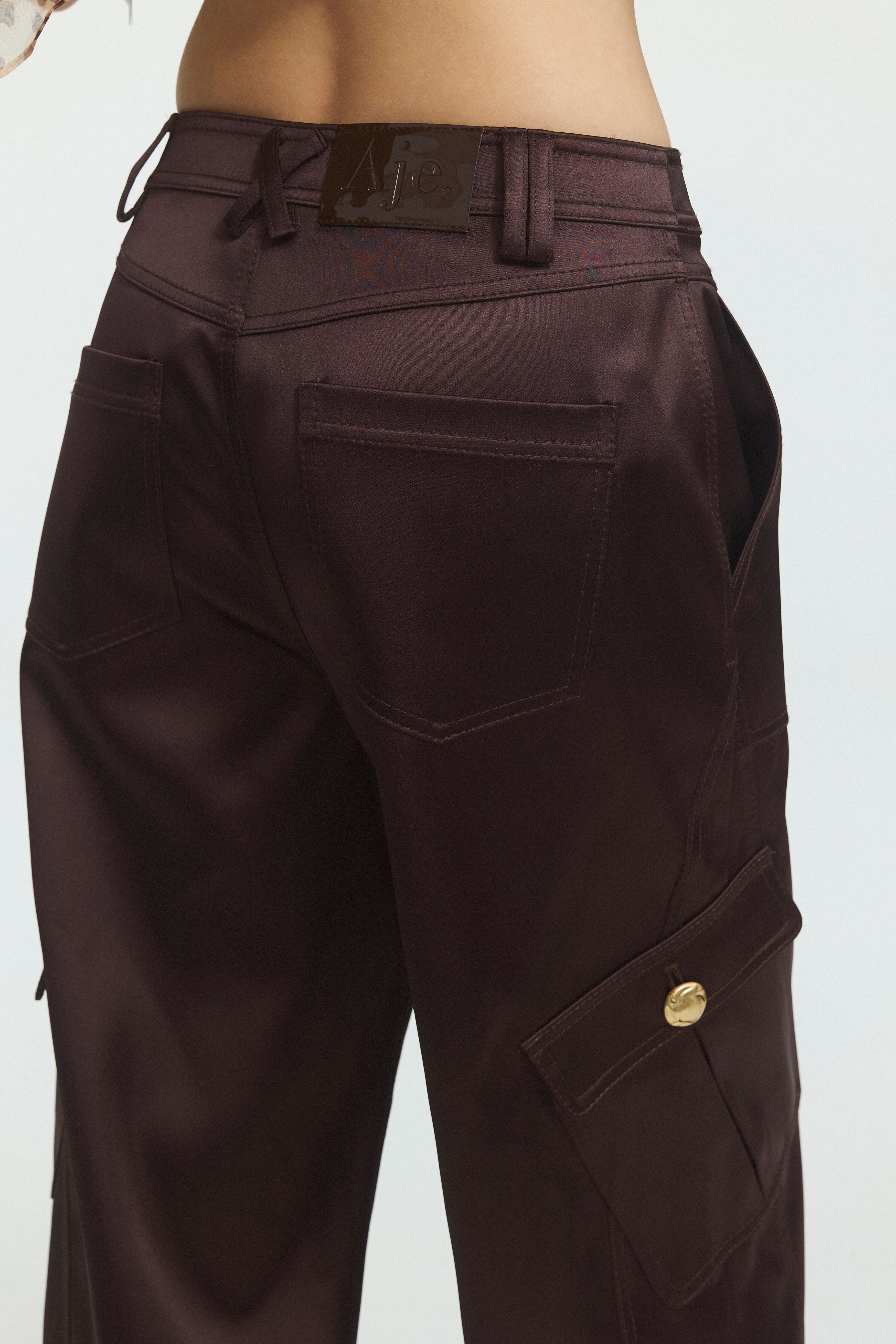 Ardena Satin Cargo Pant - Image 5