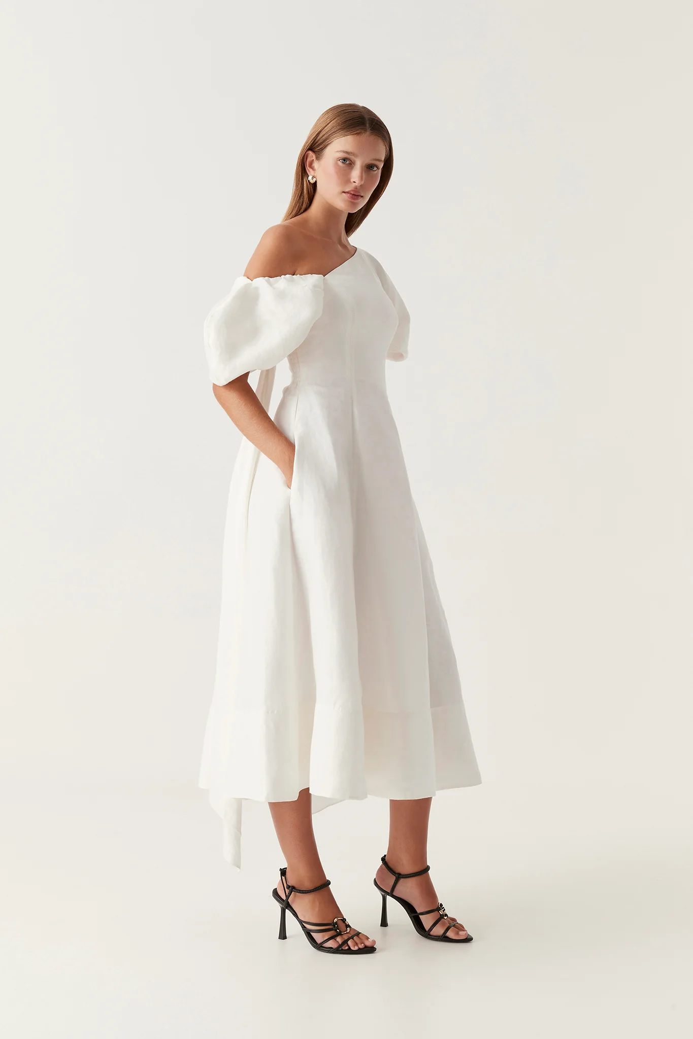 Arista Tulip Sleeve Midi Dress - Image 3