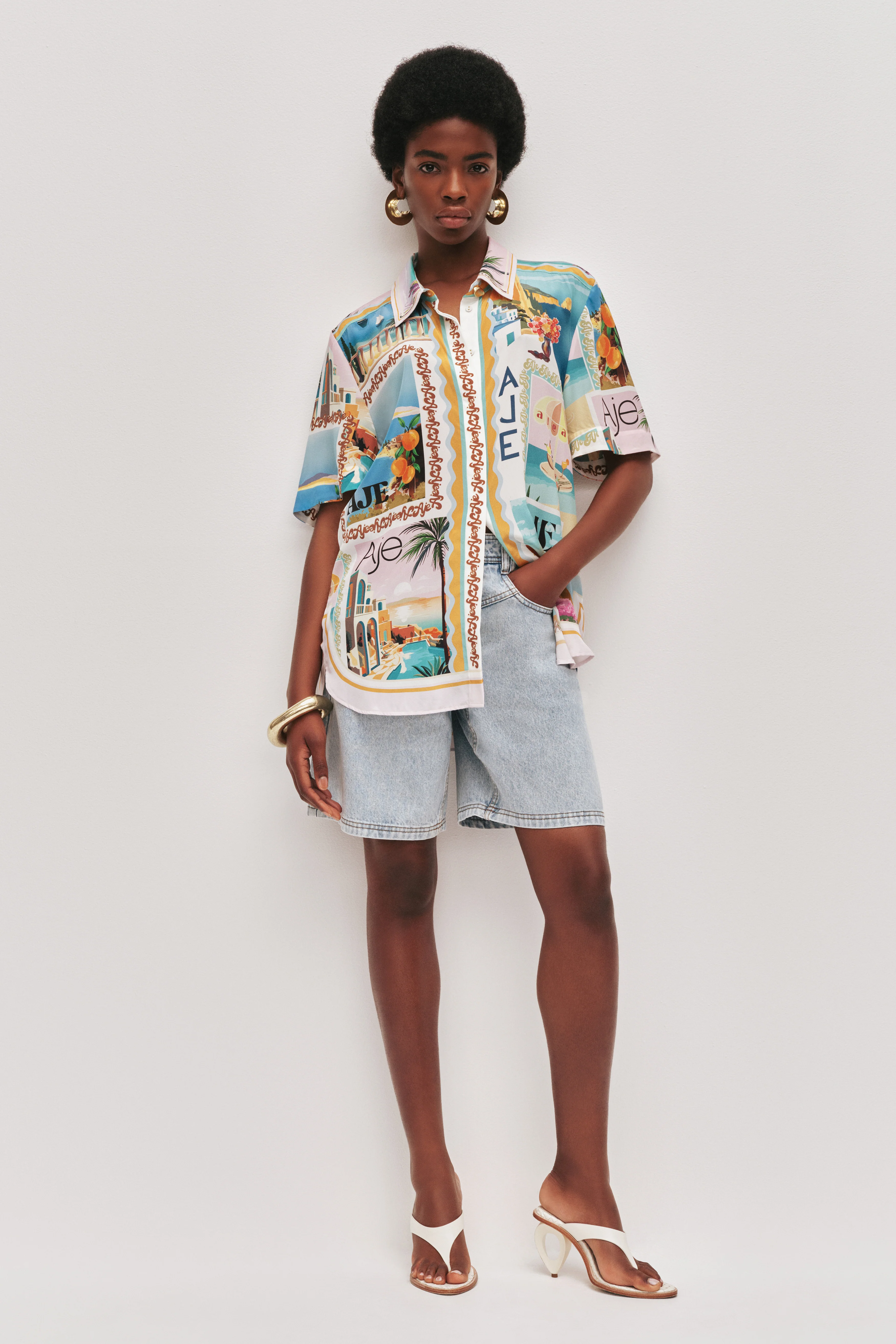 Atomic Short Sleeve Silk Shirt