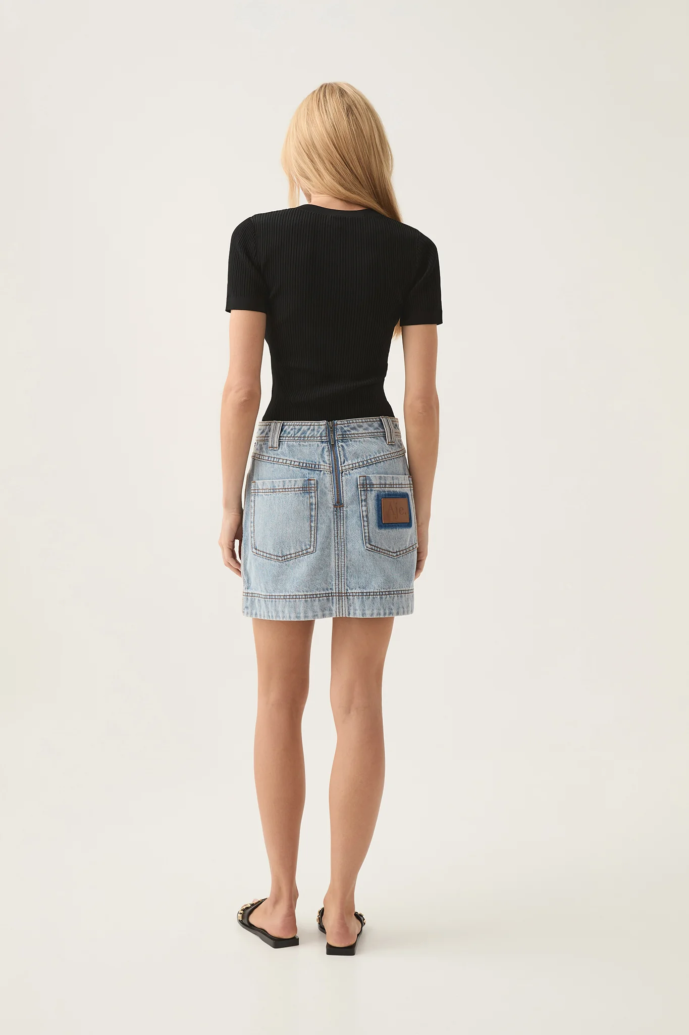 Aura Denim Mini Skirt - Image 6