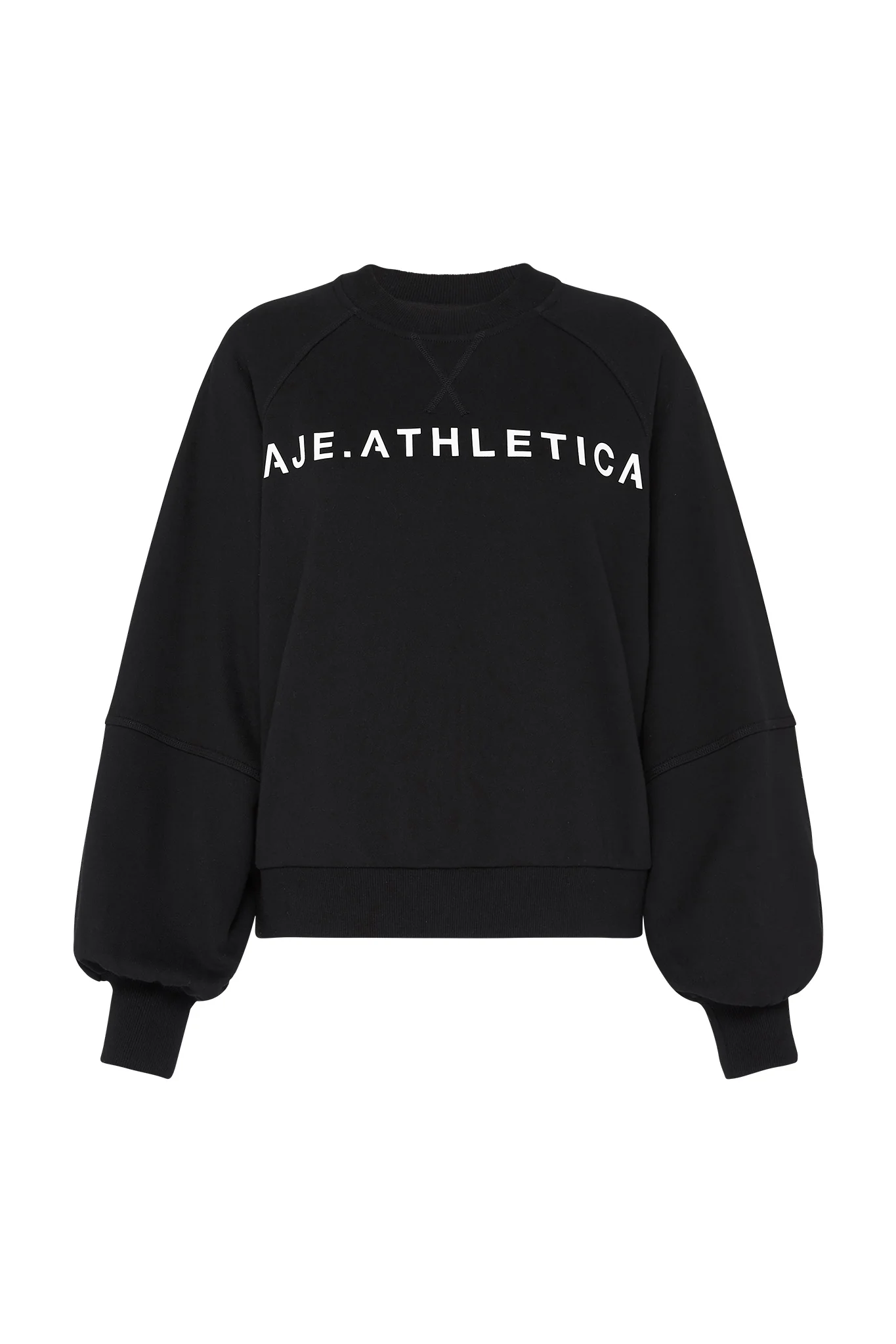Balloon Sleeve Crew Neck Jumper 014 - Image 2