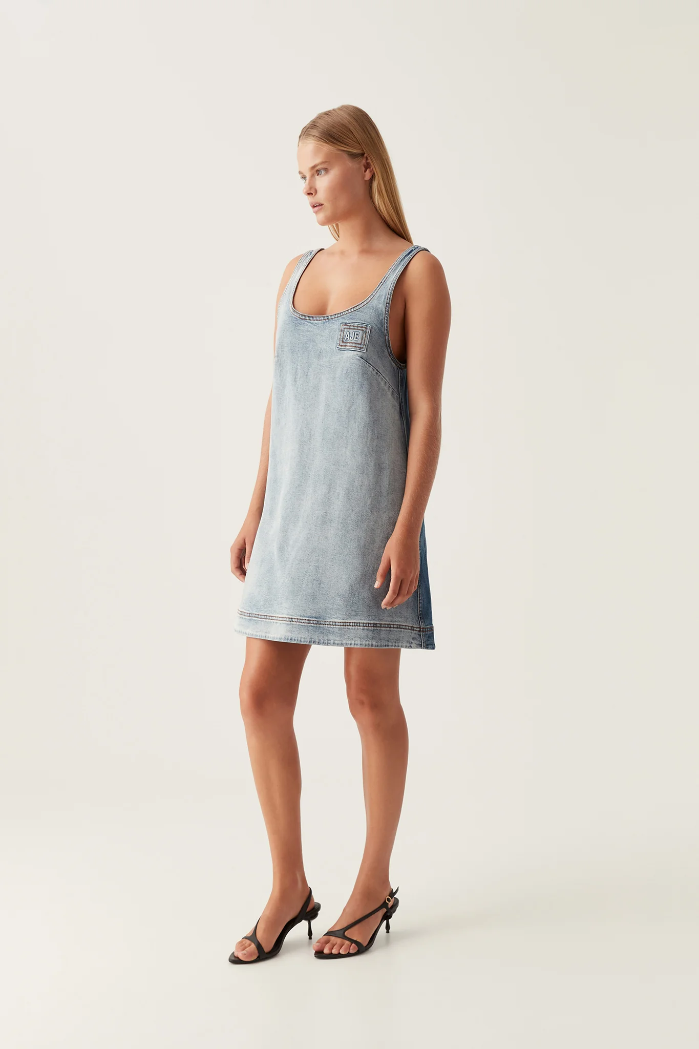 Bambie Denim Mini Dress - Image 5
