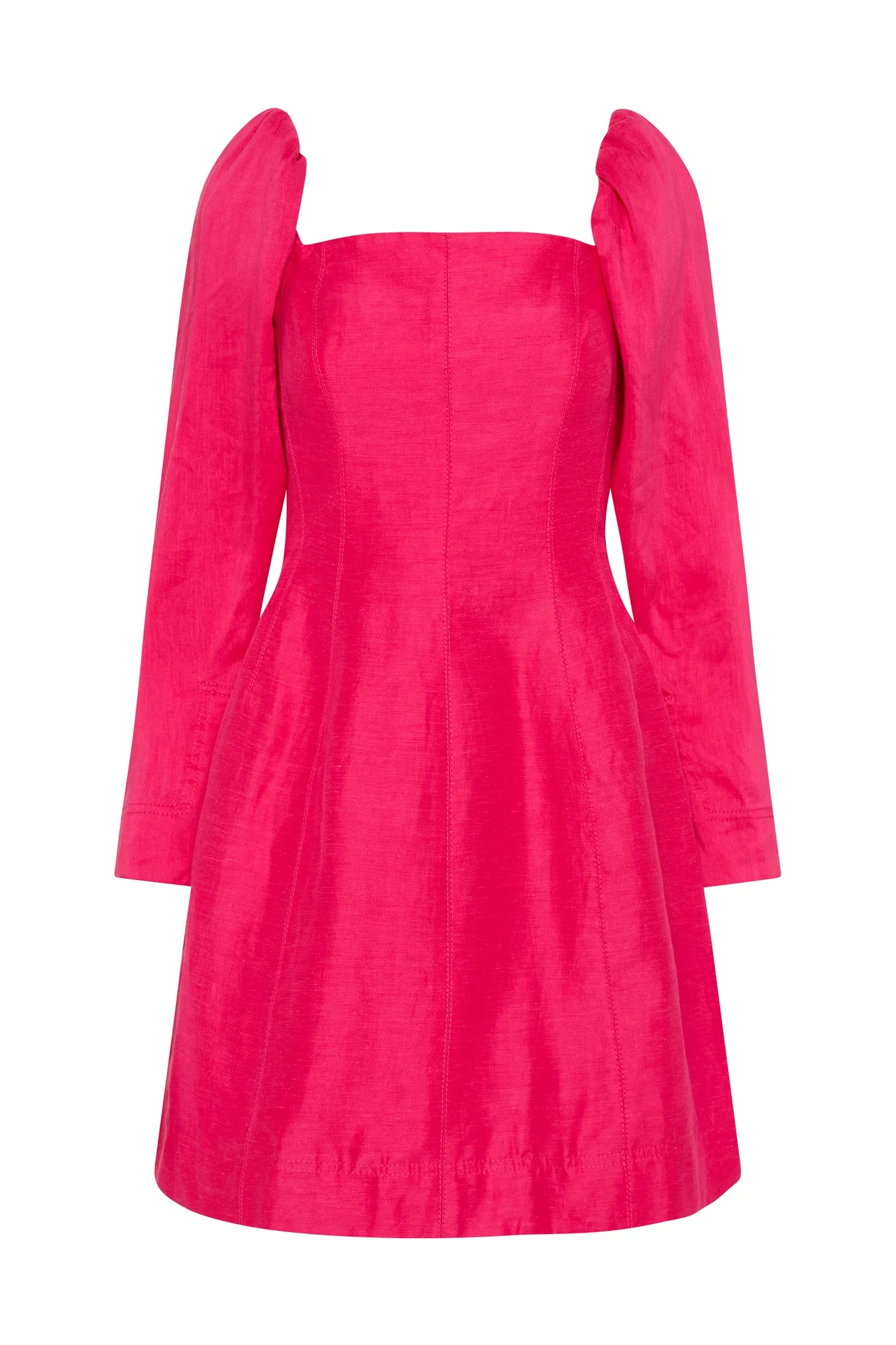 Baret Sleeved Mini Dress - Image 2