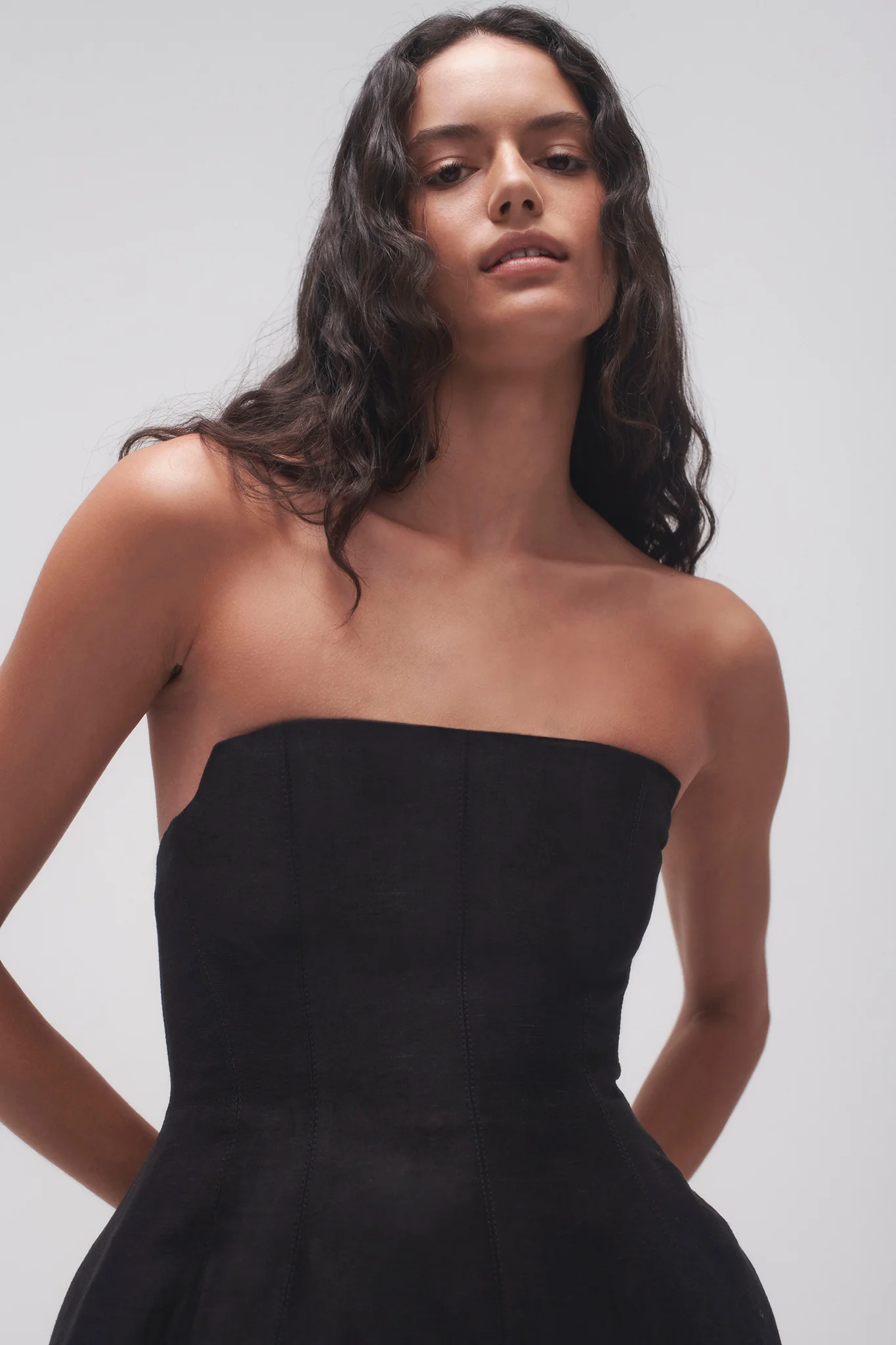Baret Strapless Mini Dress - Image 4