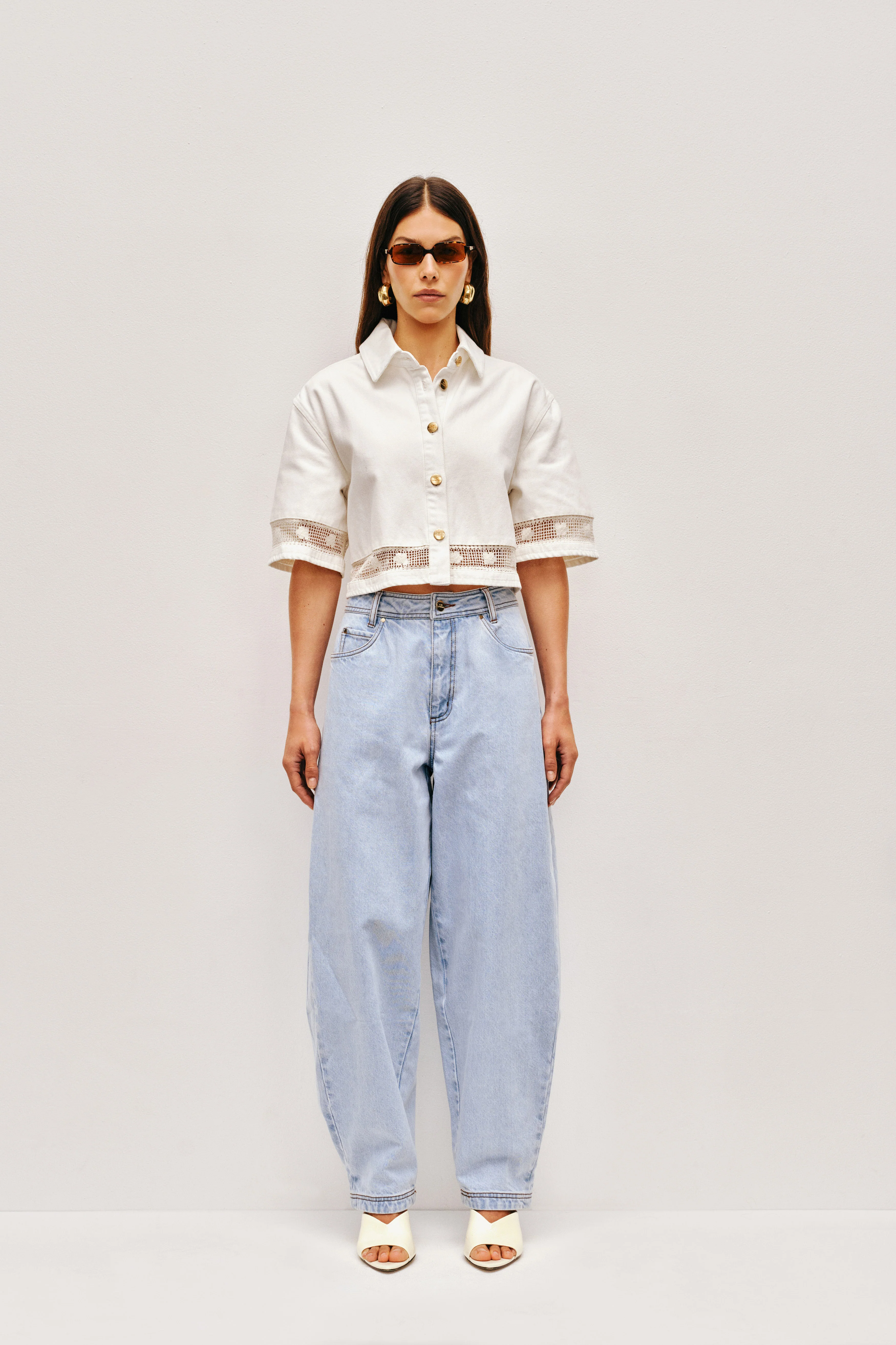 Blues Denim Barrel Jeans