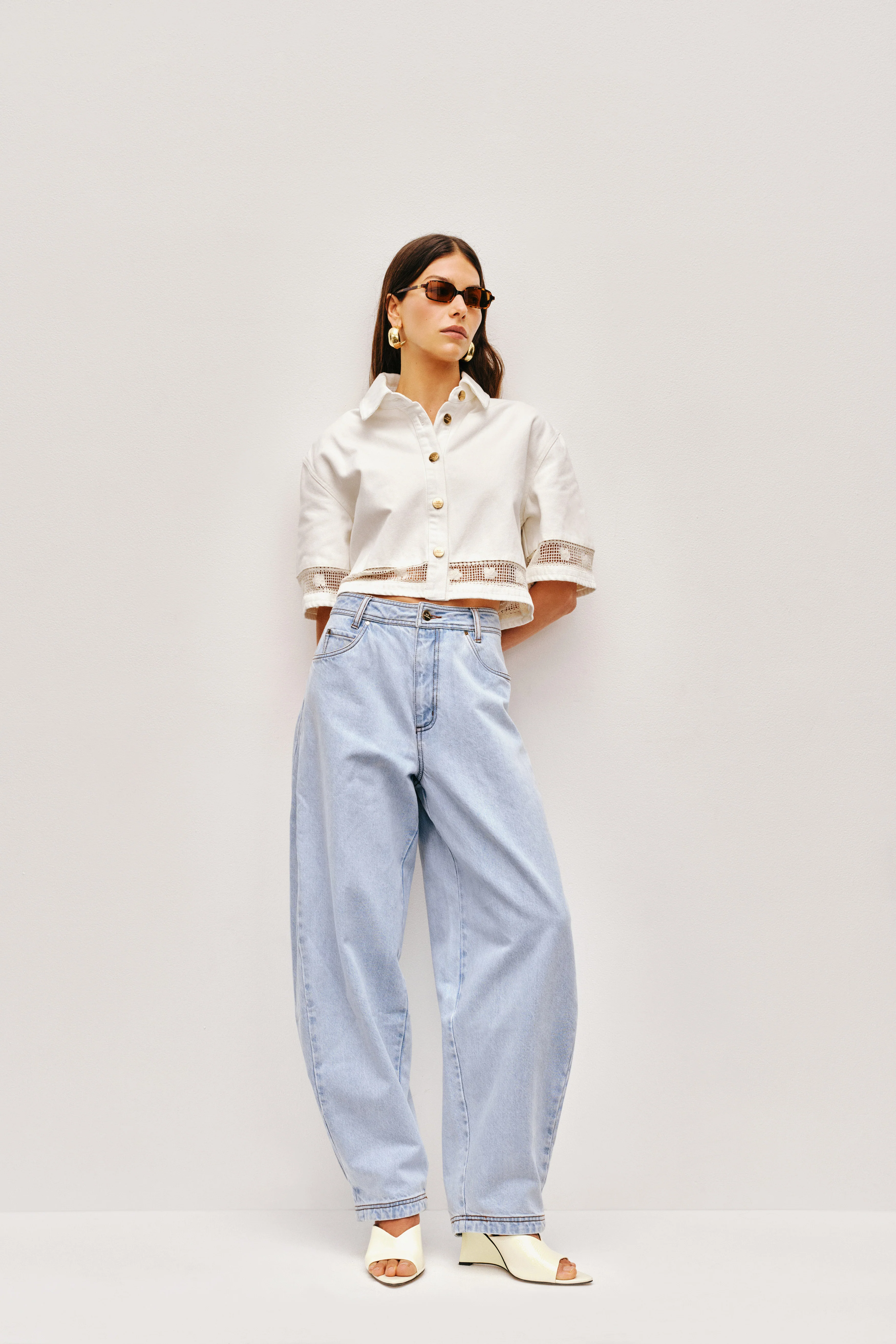 Blues Denim Barrel Jeans - Image 3