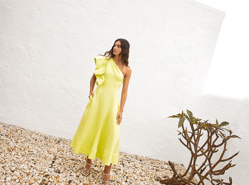 Bonjour Asymmetric Midi Dress - Image 6