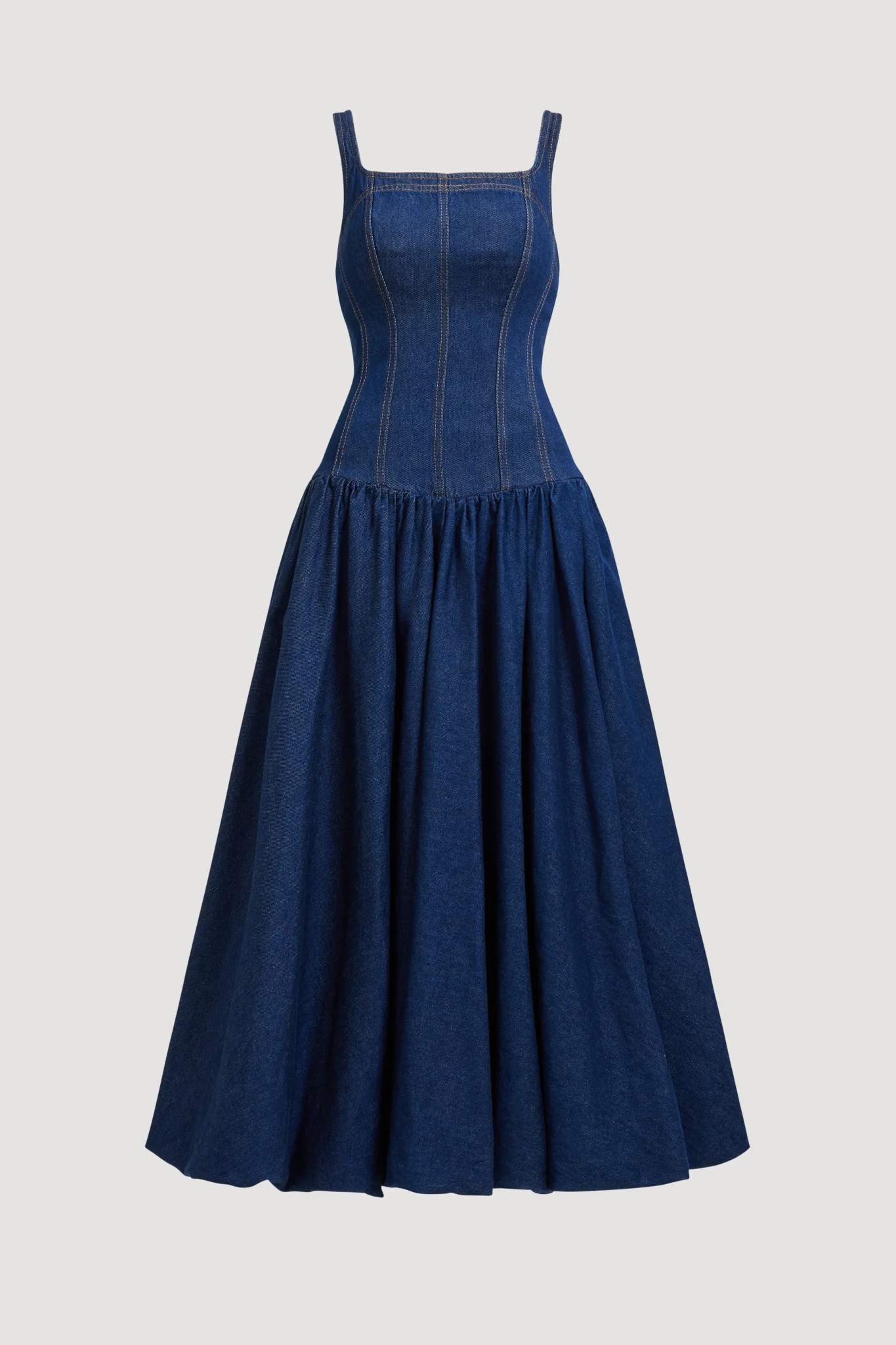 Briar Denim Midi Dress - Image 2