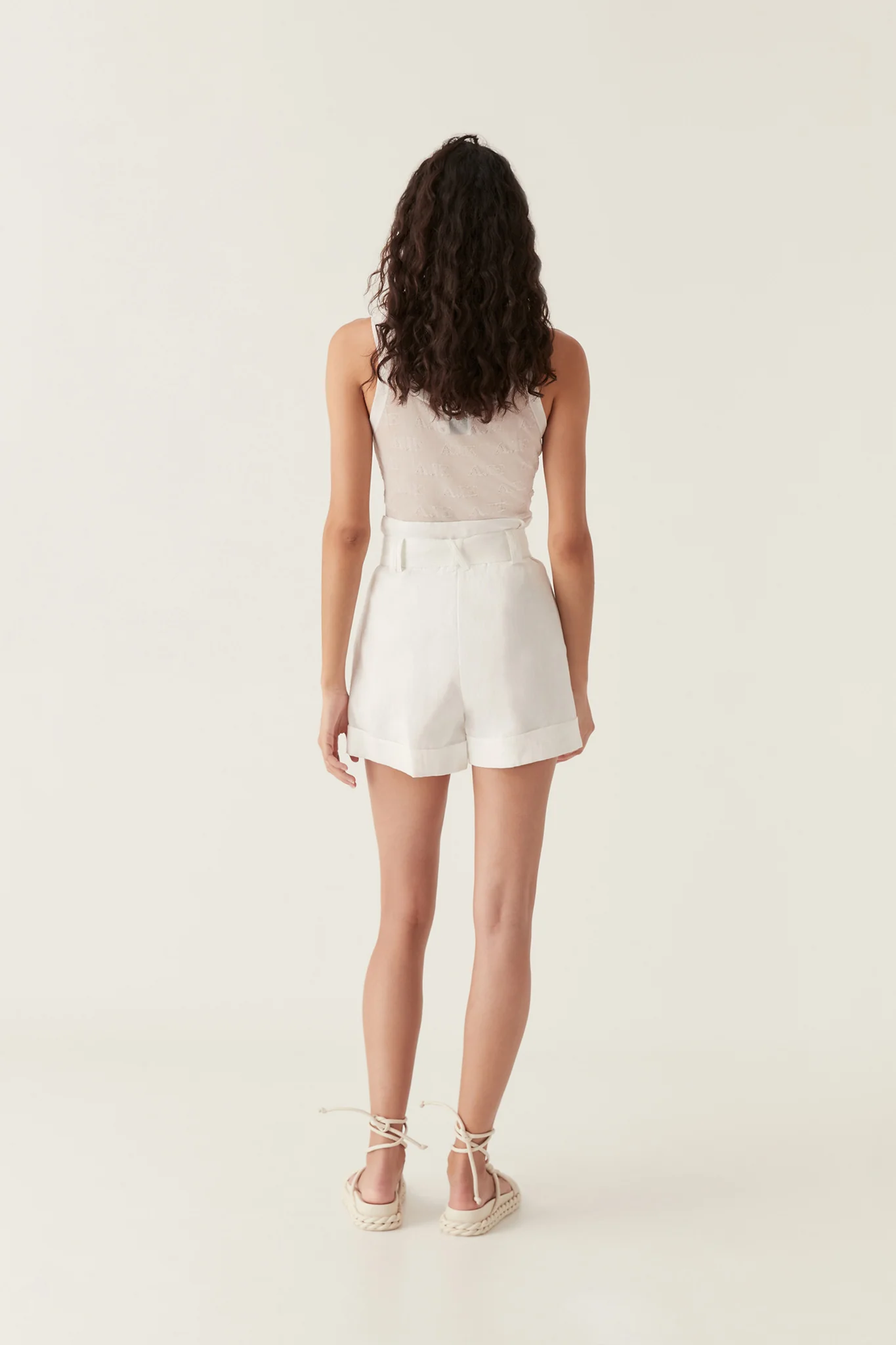 Byblos Belted Linen Short - Image 5