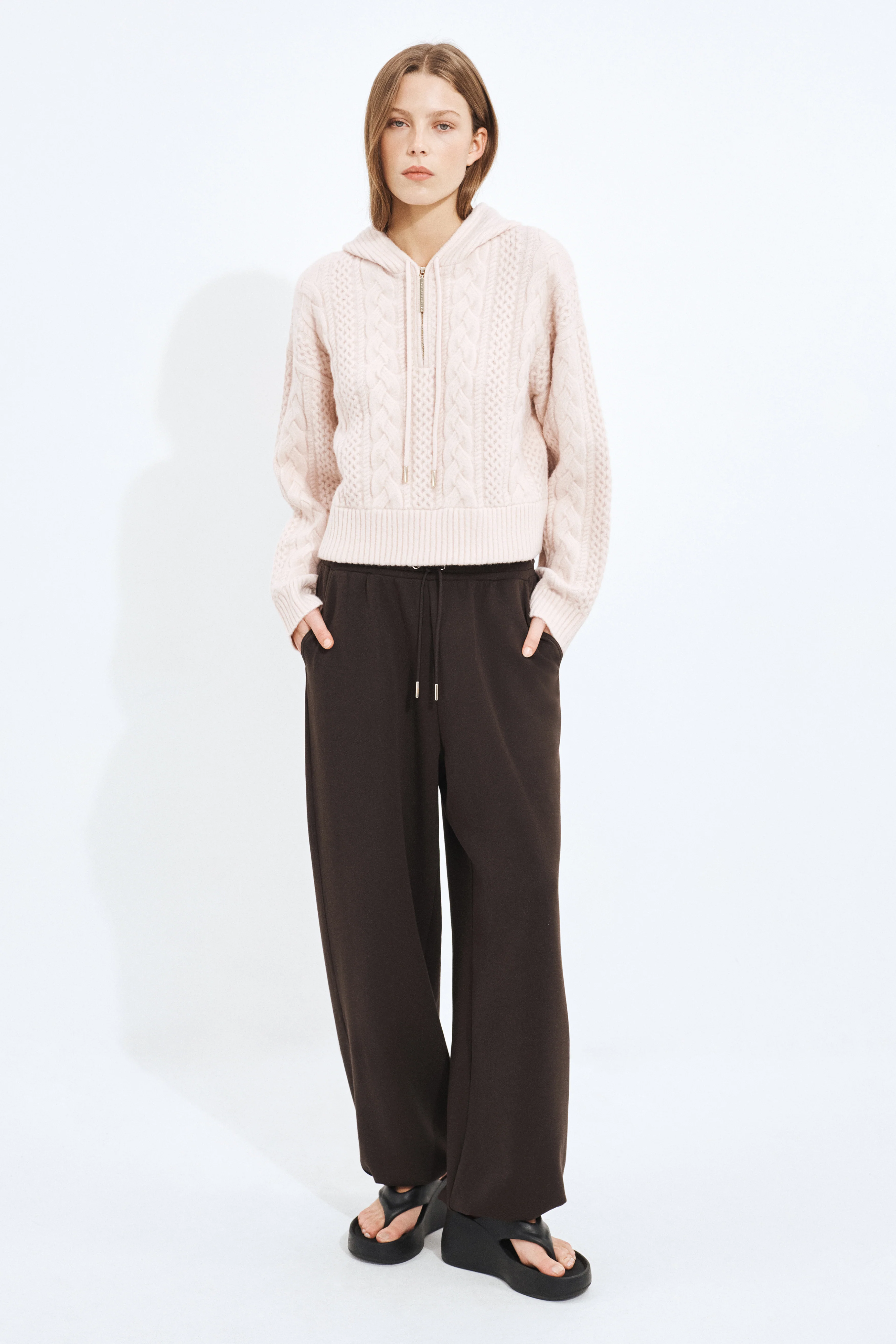 Cable Knit Hoodie - Image 3