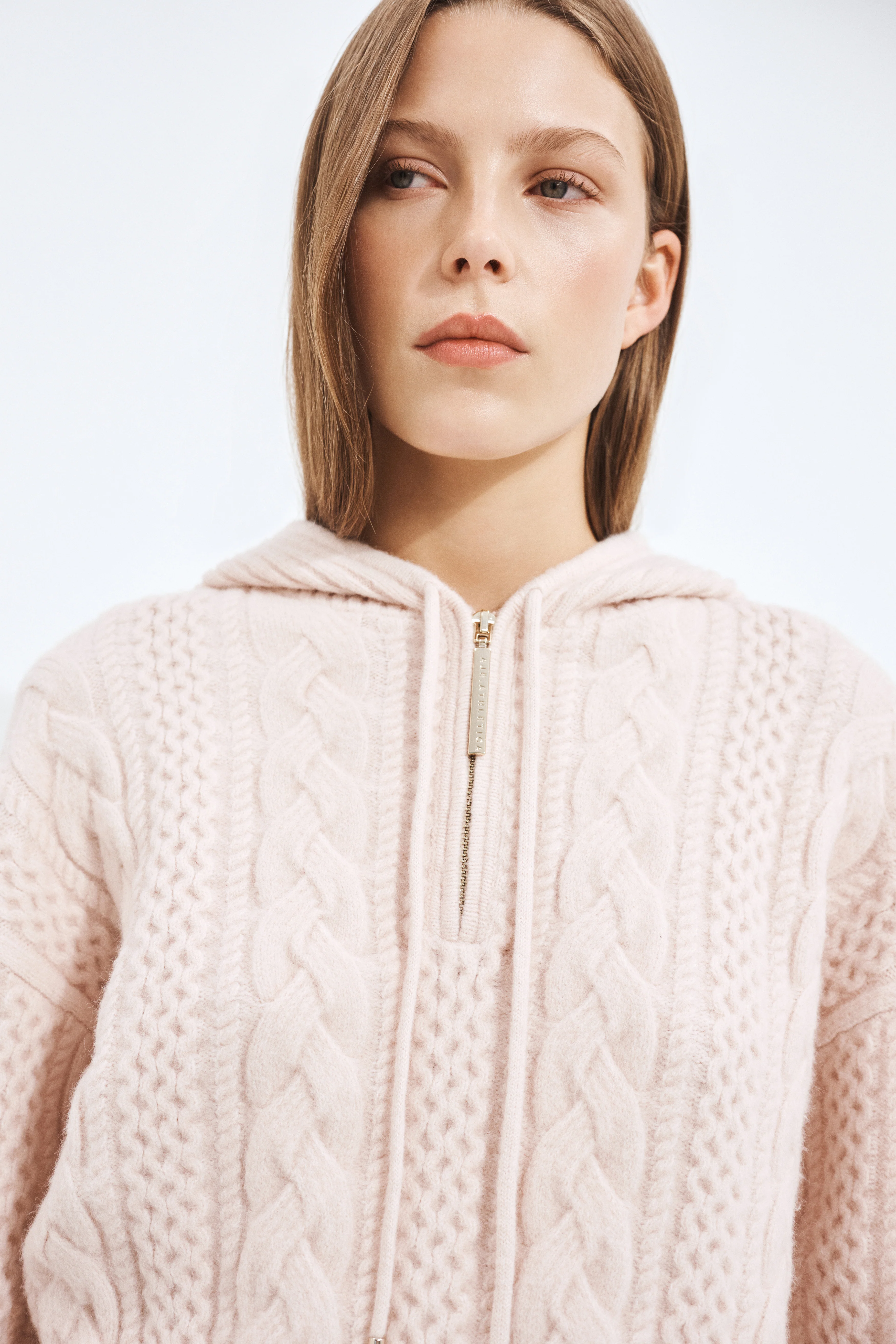 Cable Knit Hoodie - Image 4