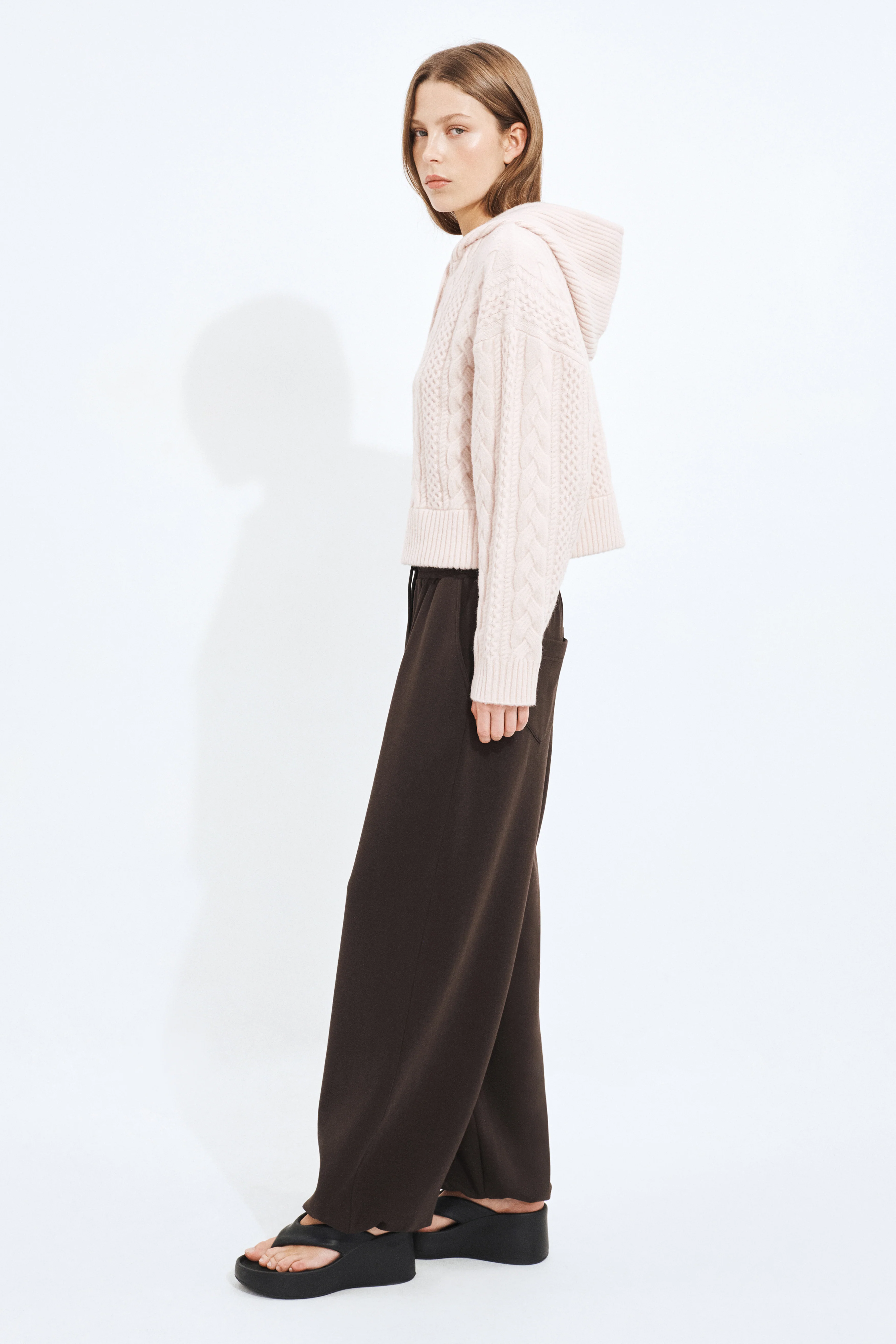 Cable Knit Hoodie - Image 5