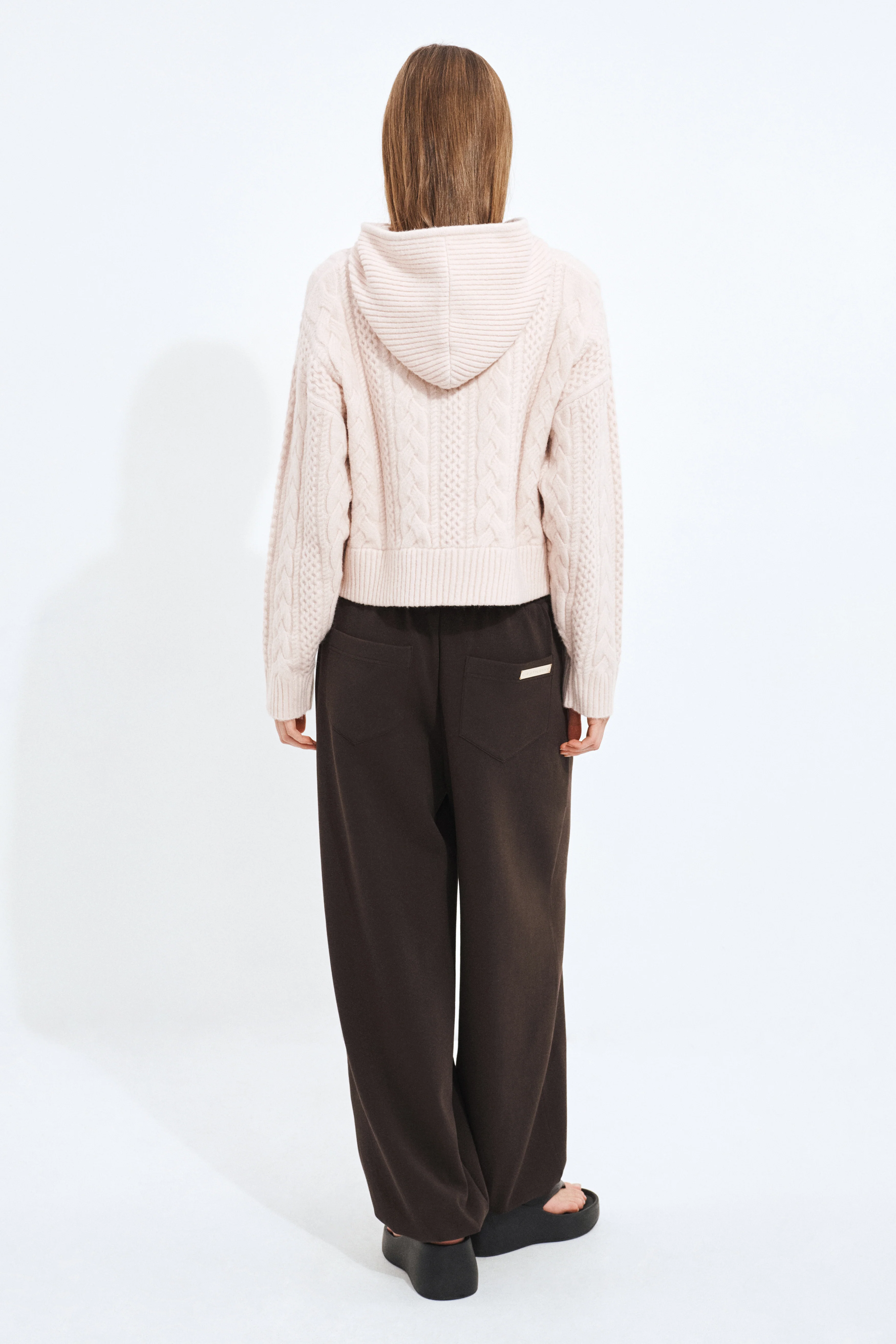 Cable Knit Hoodie - Image 6