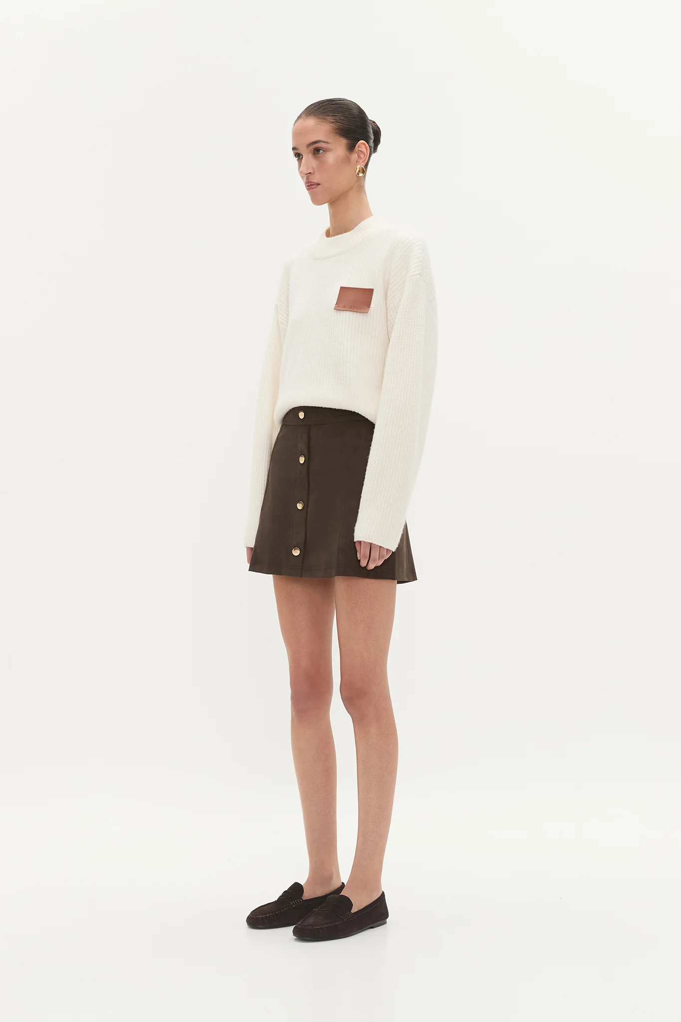 Calyx Vegan Suede Skirt - Image 6