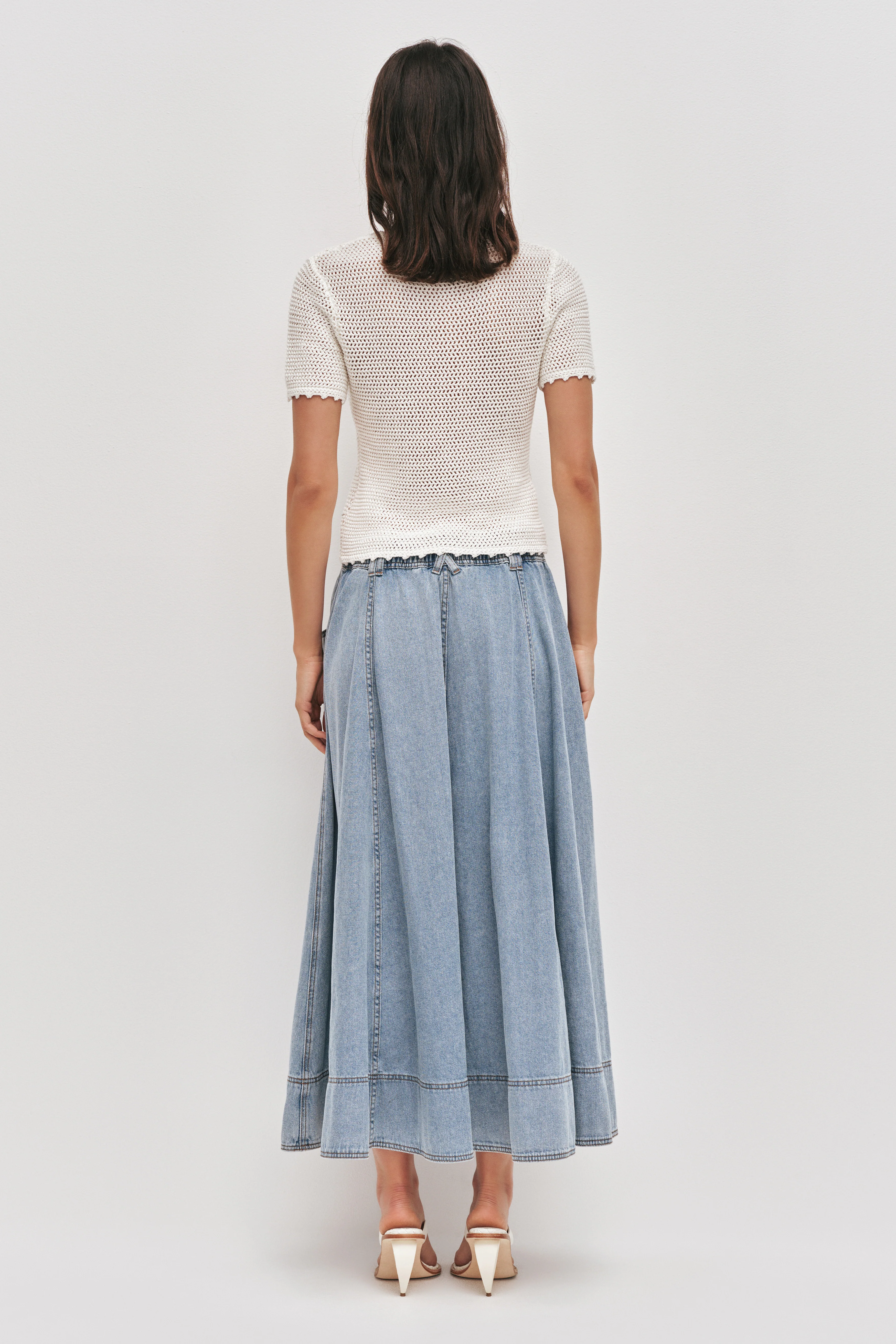 Cannes Denim Midi Skirt - Image 6