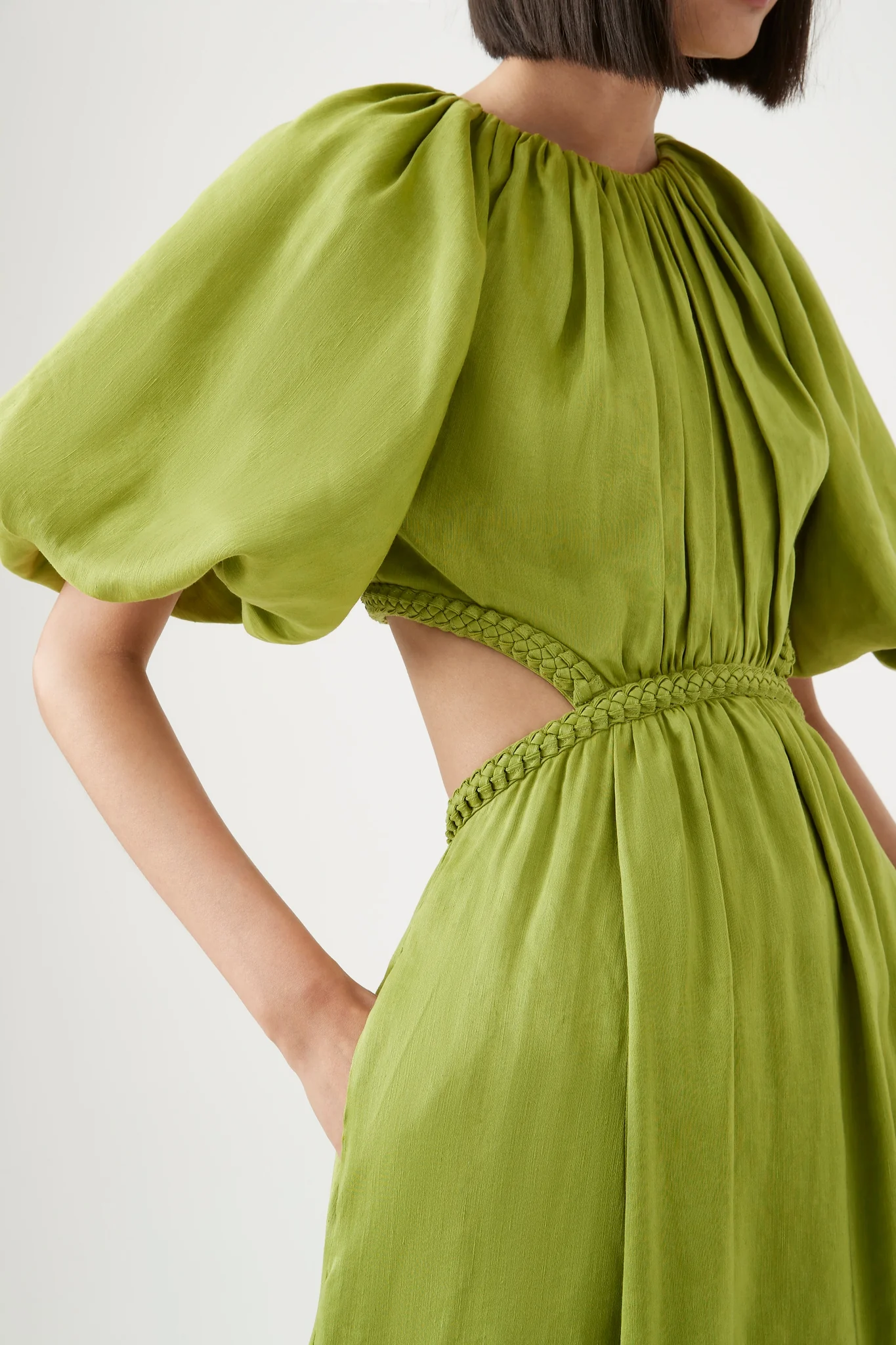 Capucine Puff Sleeve Midi Dress - Image 4
