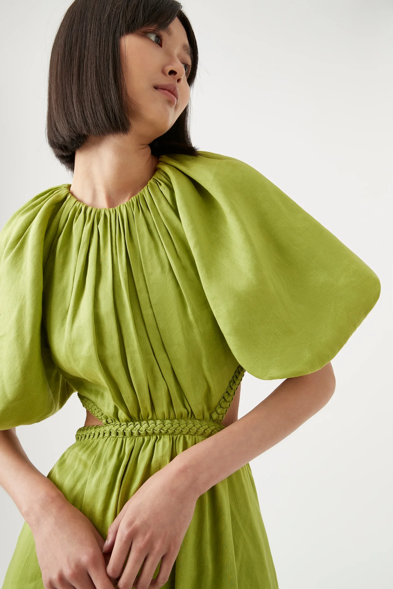 Capucine Puff Sleeve Midi Dress - Image 5