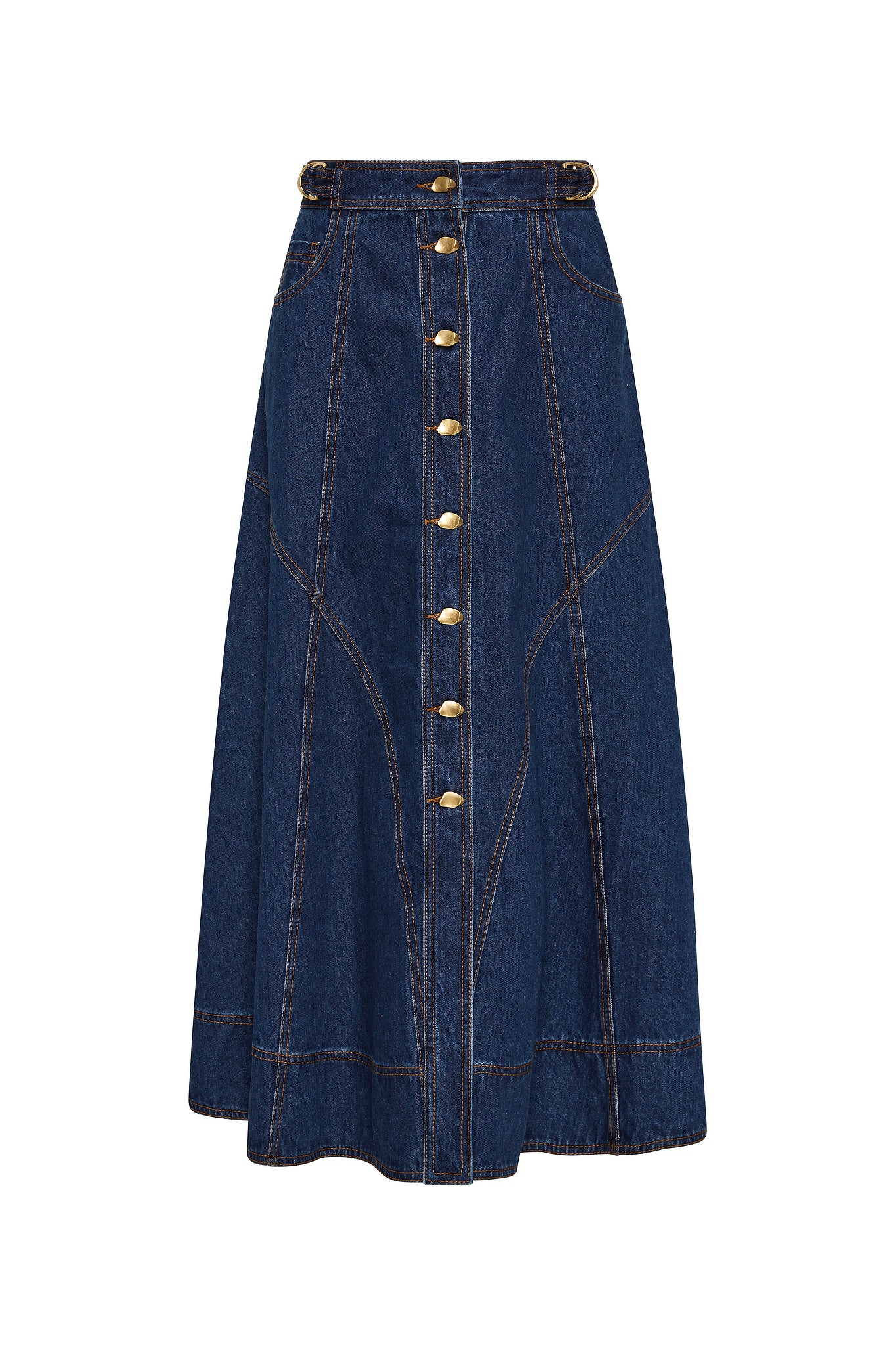 Carmen Denim Midi Skirt - Image 2