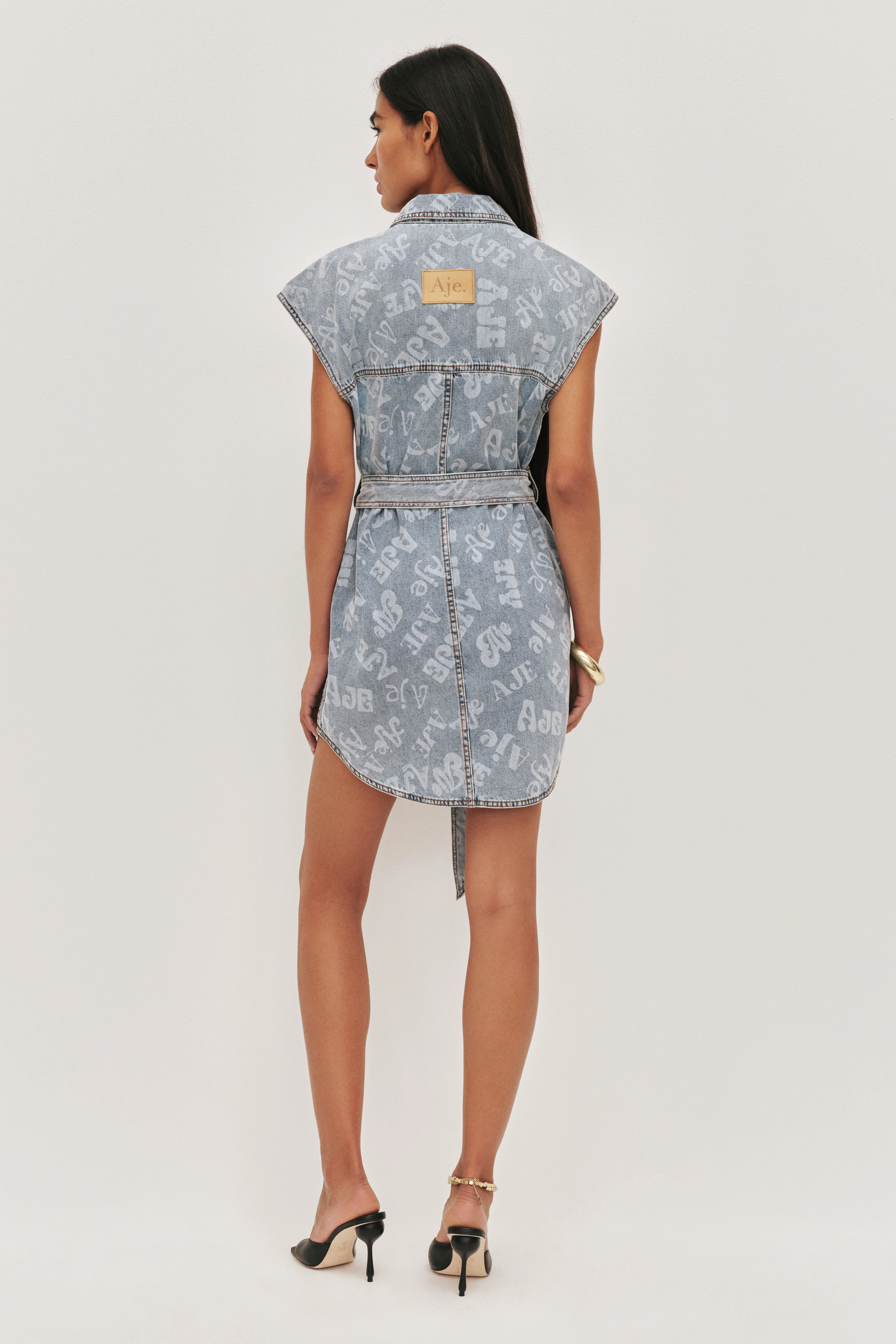Cary Denim Mini Dress - Image 7