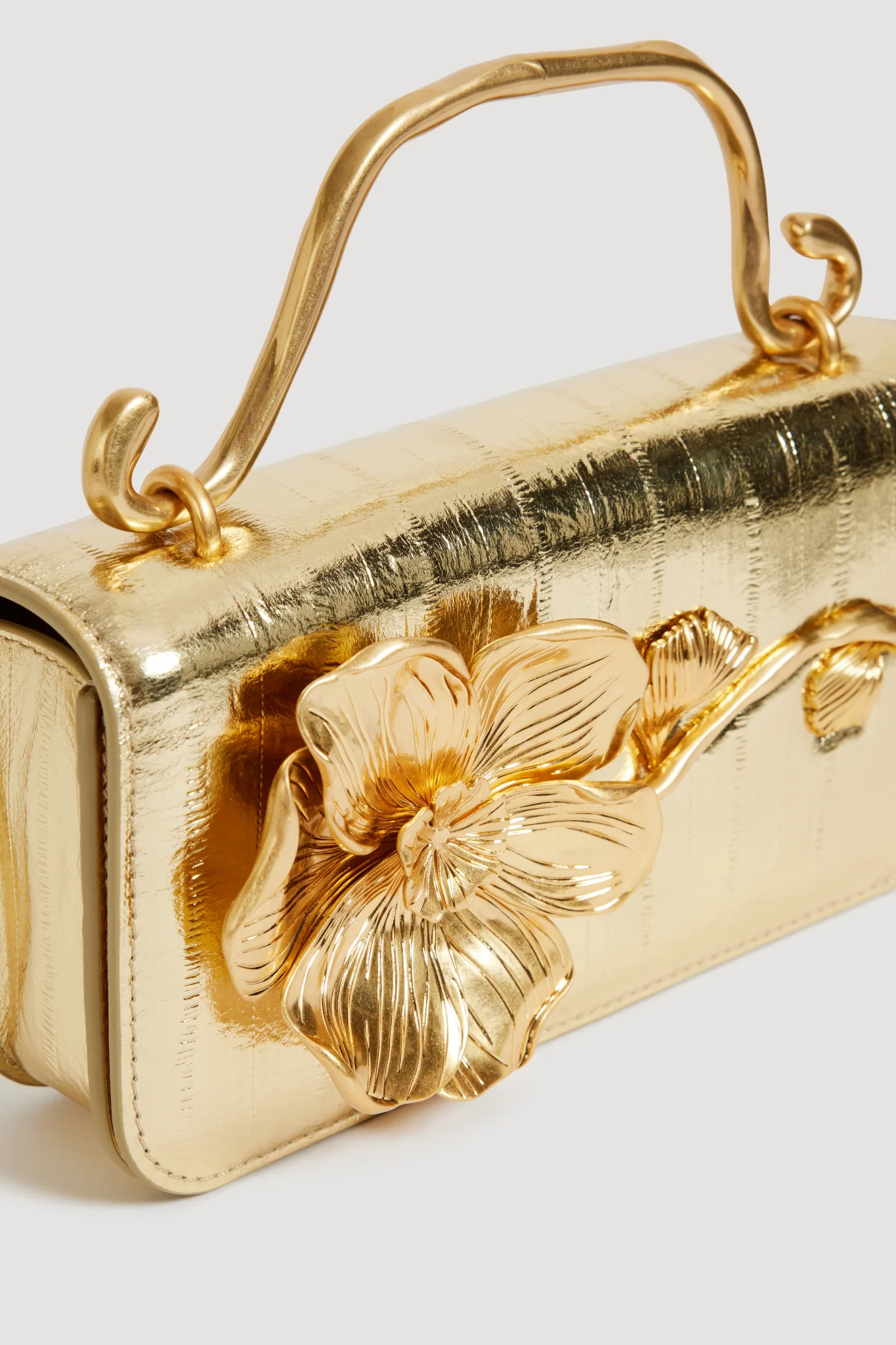 Celeste Emboss Flower Clutch - Image 2