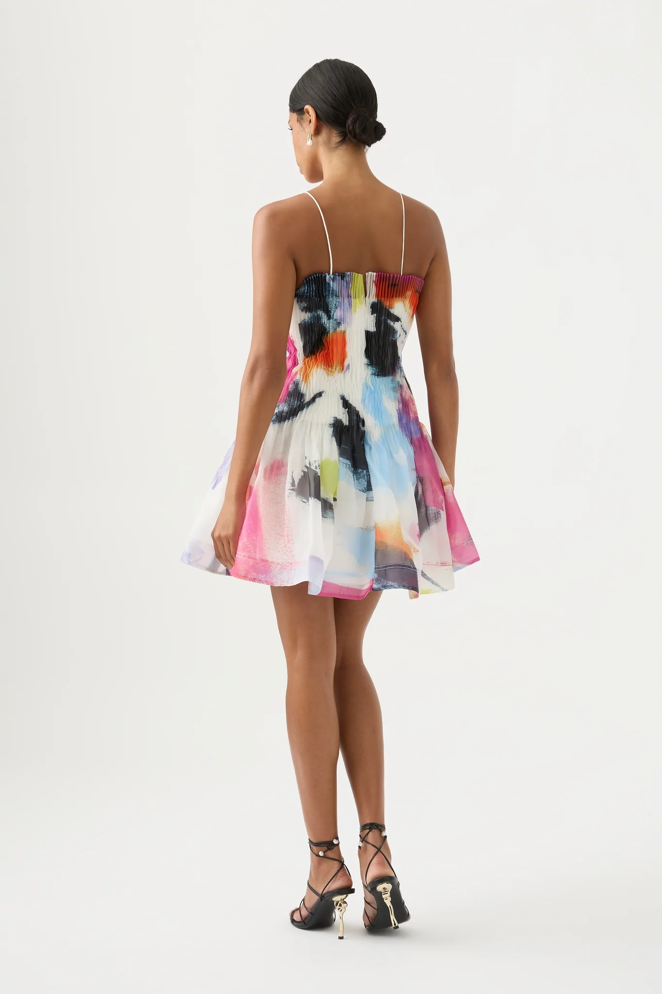Celestial Pleated Mini Dress - Image 5