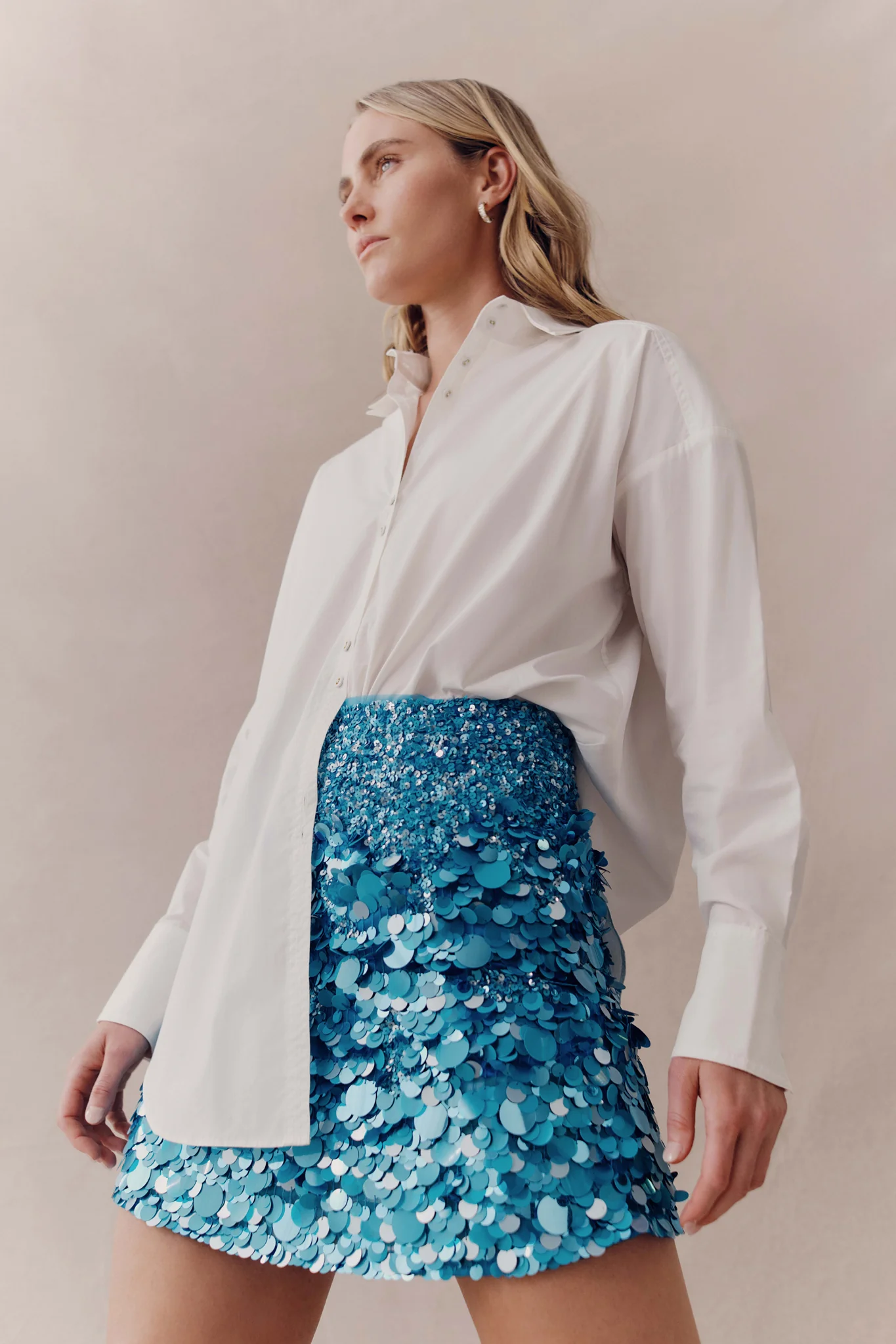 Cherie Sequin Mini Skirt - Image 3