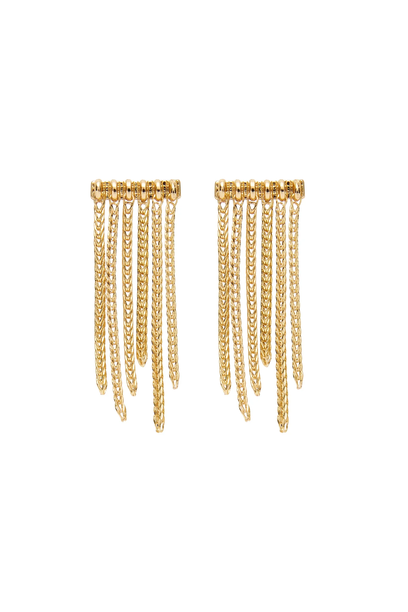 Chevron Drop Chain Earring