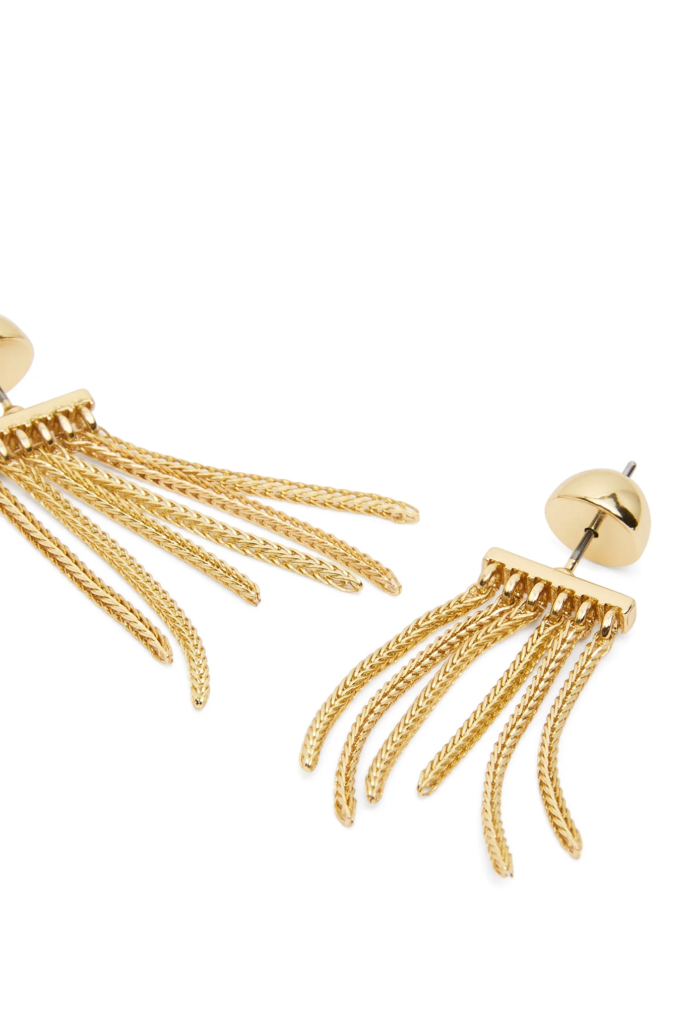 Chevron Drop Chain Earring - Image 4