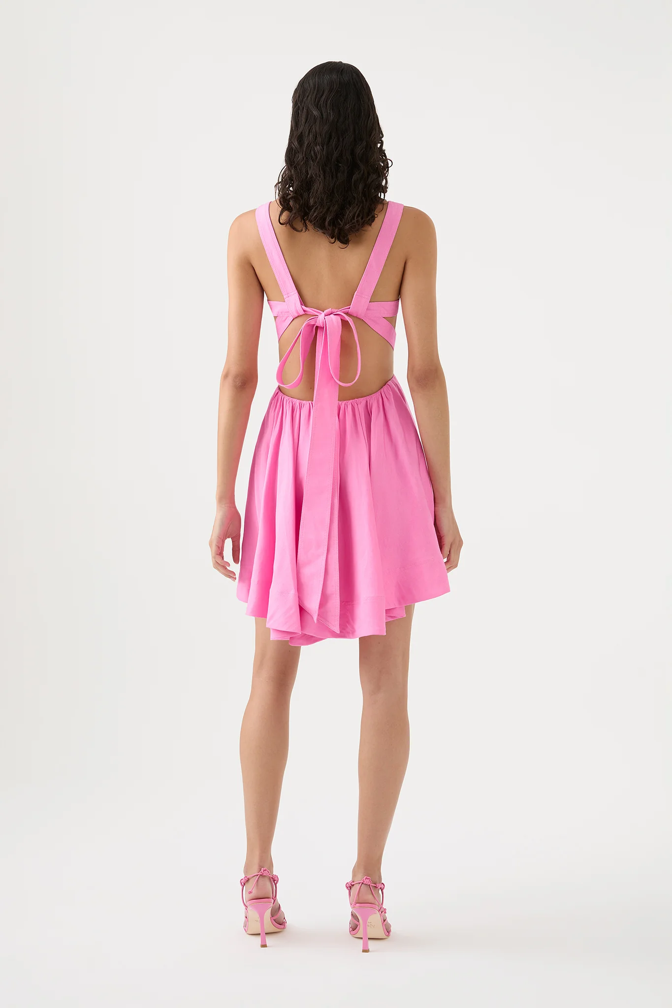 Clara Tie Back Mini Dress - Image 5