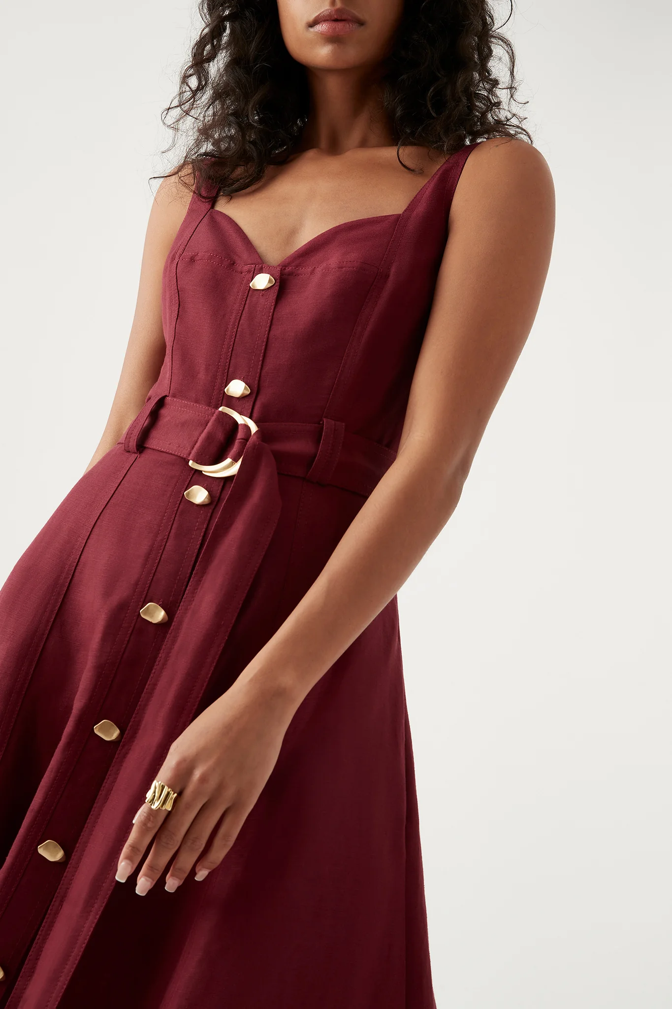Clay Belted Midi Dress - Image 4