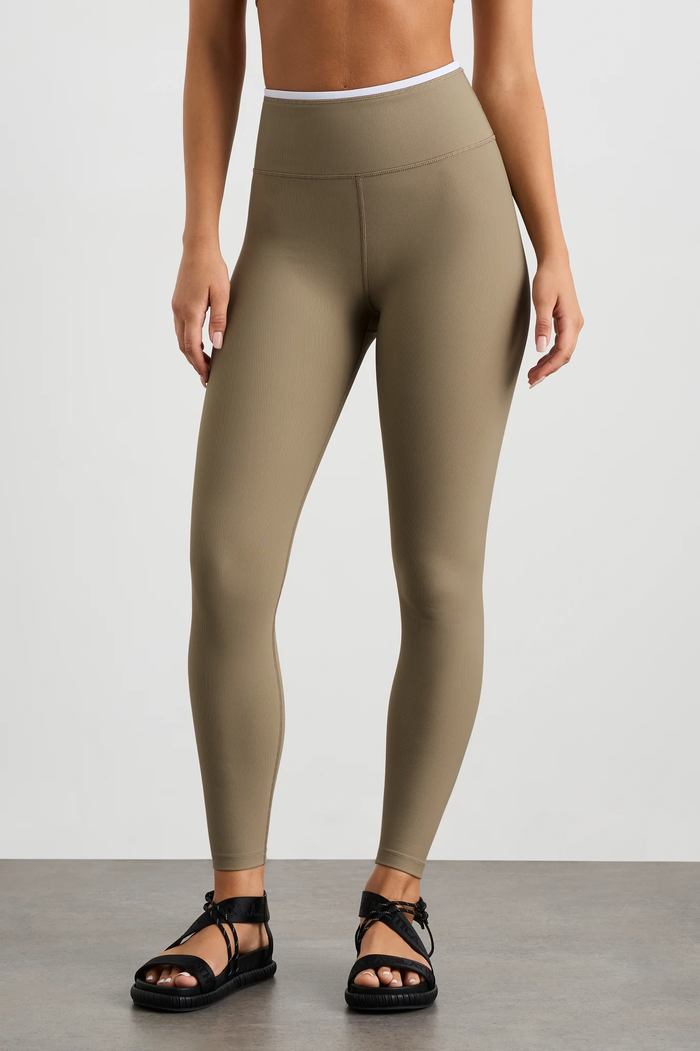 Contrast Ribbed Full Length Legging 203 - Image 3