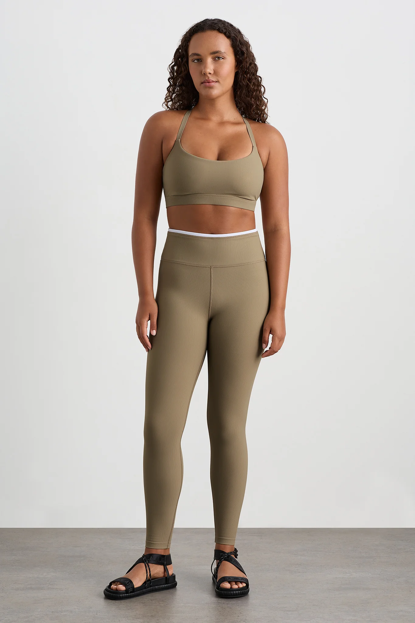 Contrast Ribbed Full Length Legging 203 - Image 6