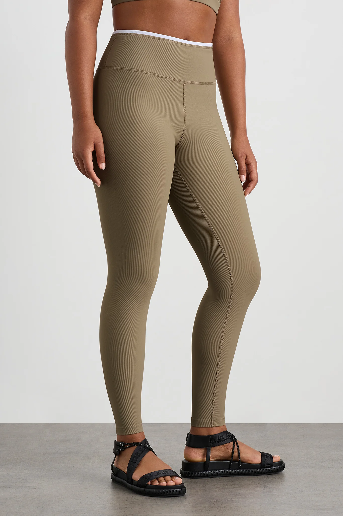 Contrast Ribbed Full Length Legging 203 - Image 7